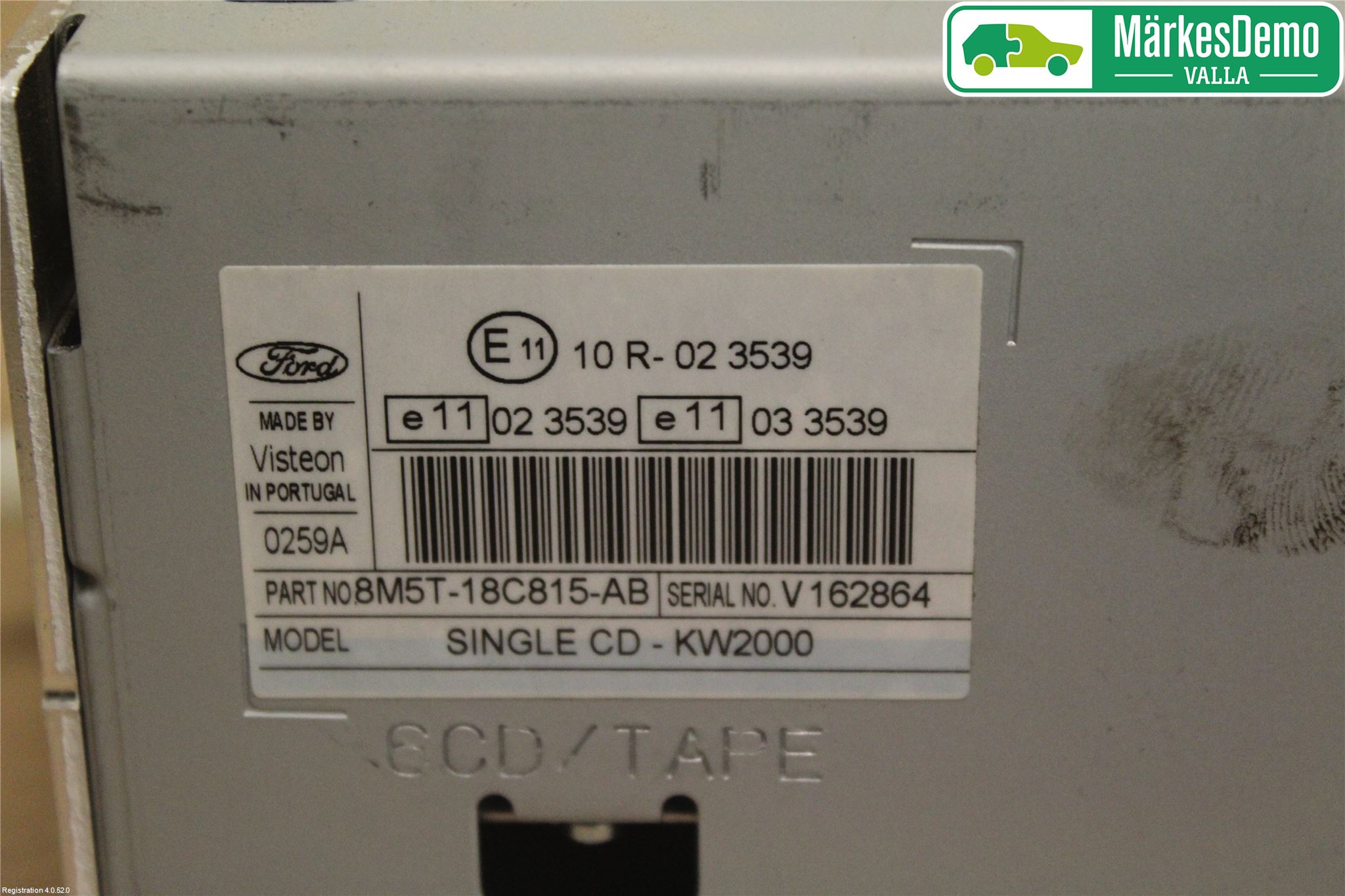 Ford FOCUS 08-11 Stereo Radio Med Cd