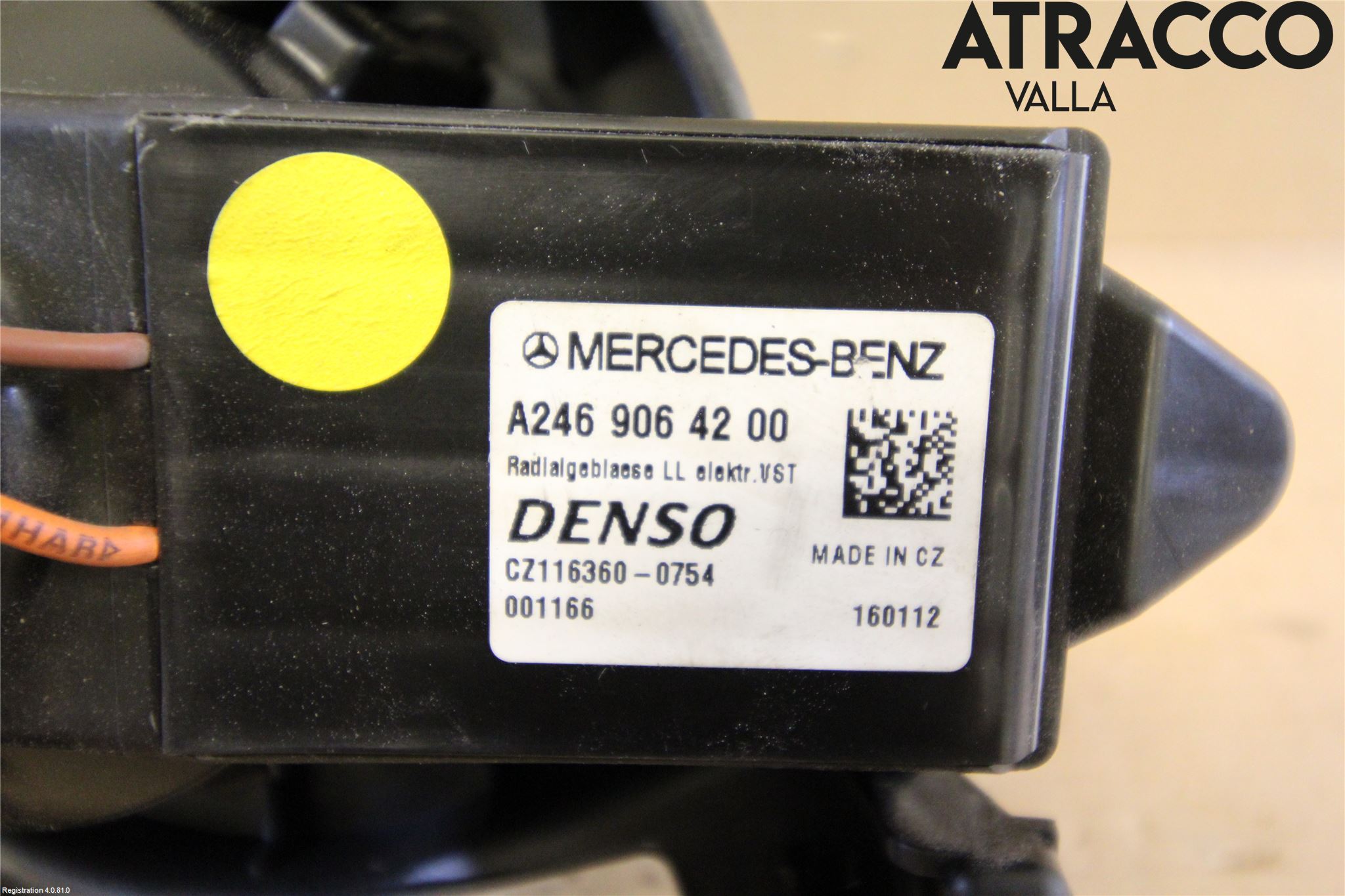 Mercedes-Benz MB B-KLASS (W246/W242) 12-19 Varmeapparat Viftemotor