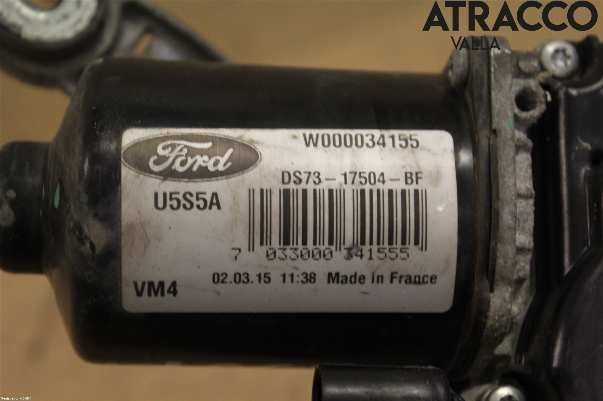 Ford MONDEO 15-22 Viskermotor Frontrute