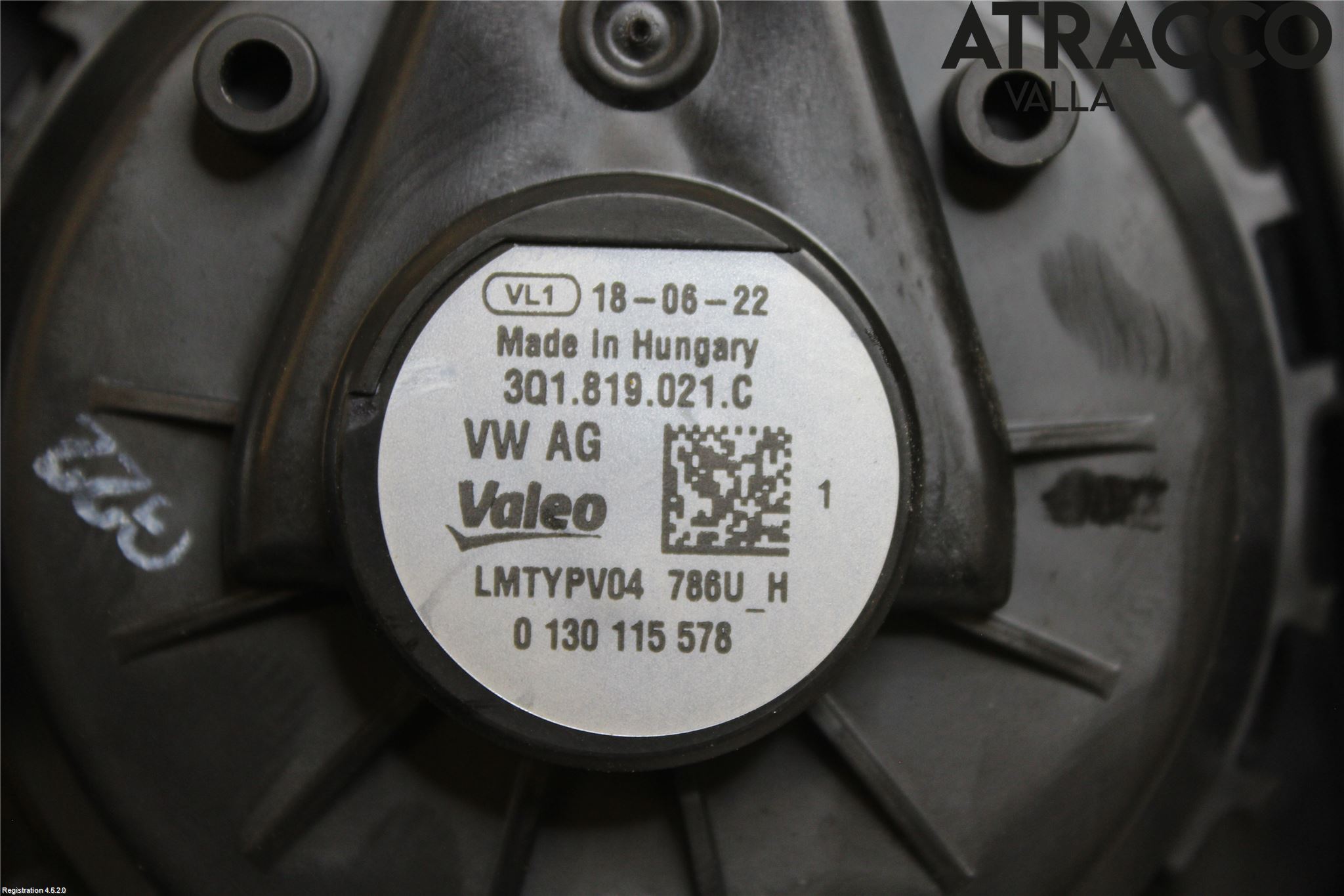 Volkswagen VW TIGUAN 16-24 Varme Ac Varmeapparatvifte