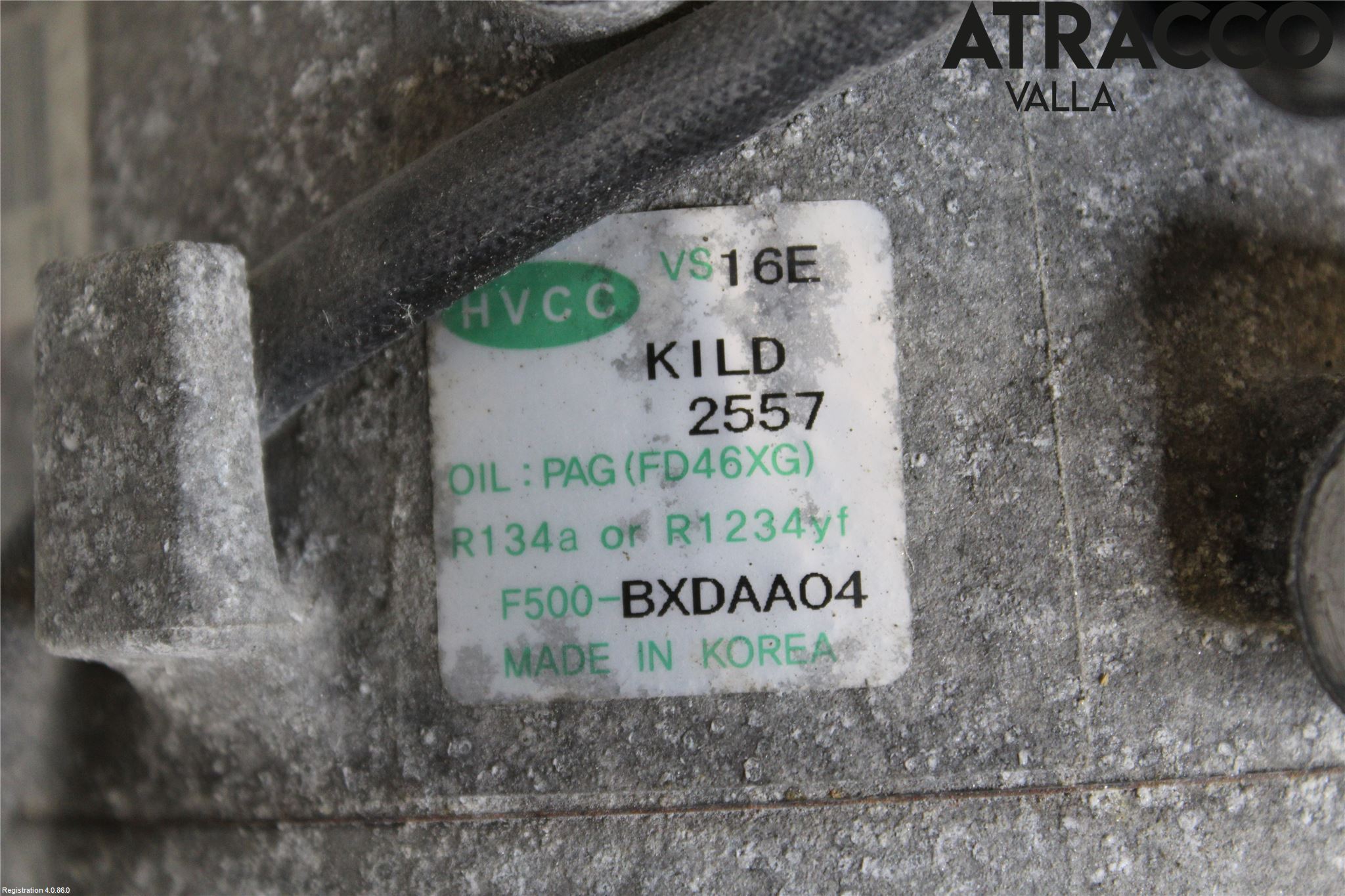 Kia SPORTAGE (SL) 11-15 Varme Ac Kompressor