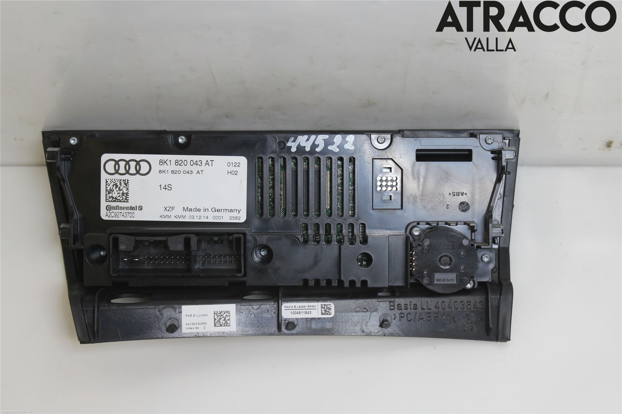 Audi A5 07-16 Varme Ac Betjening-Display