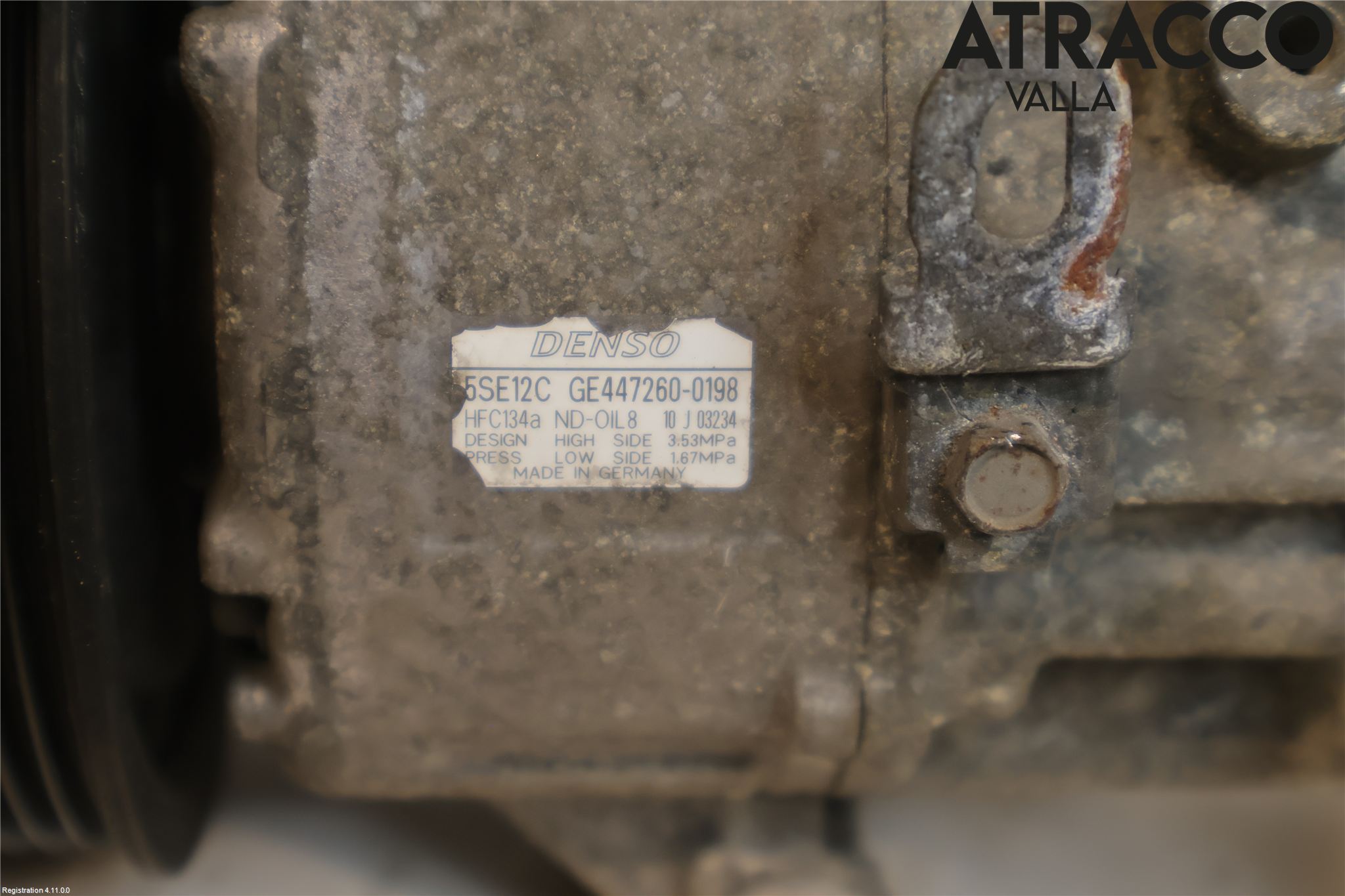 Toyota COROLLA VERSO 08-09 Varme Ac Kompressor
