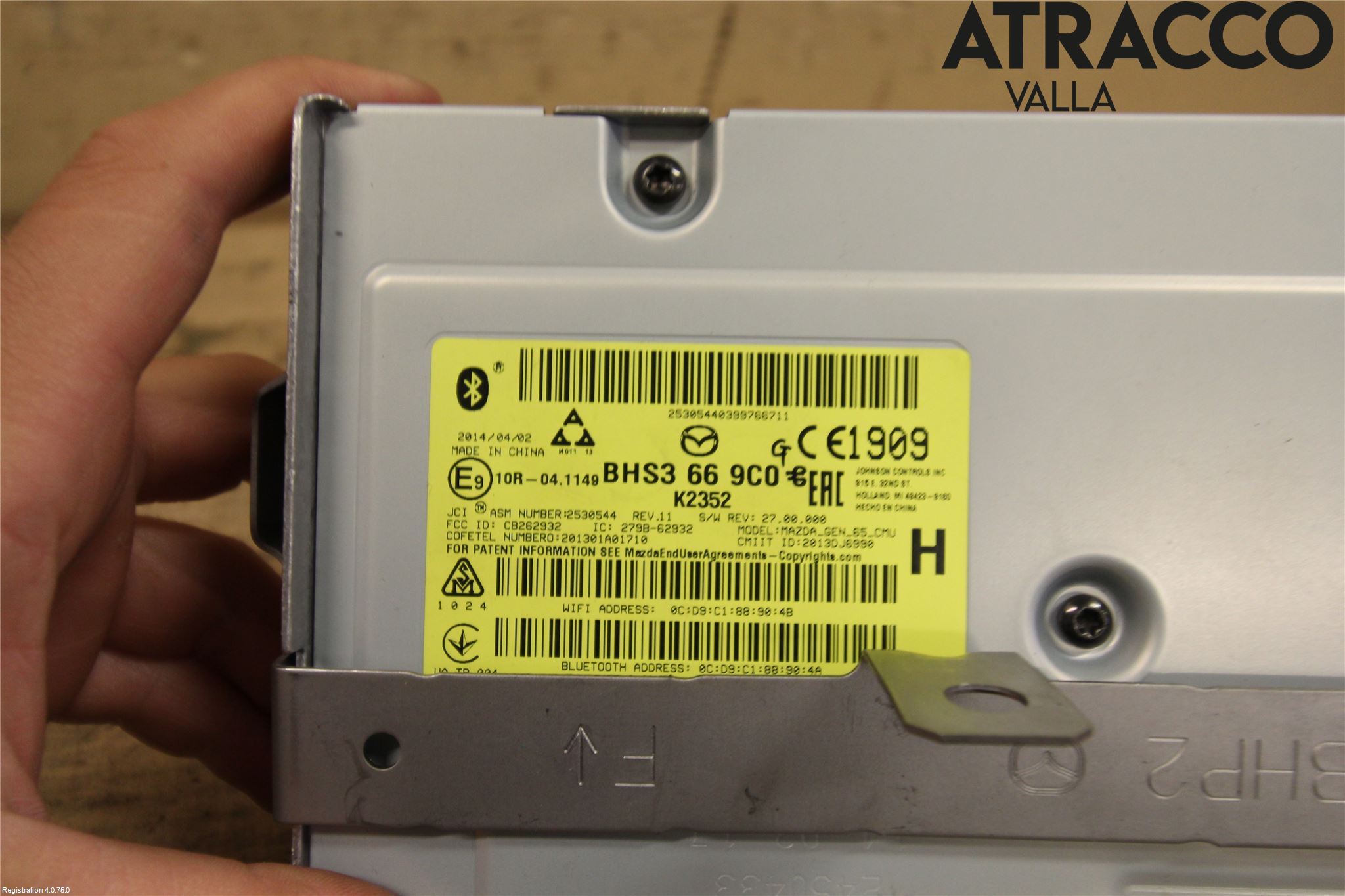 Mazda 3 III 14-19 Stereo Forsterker