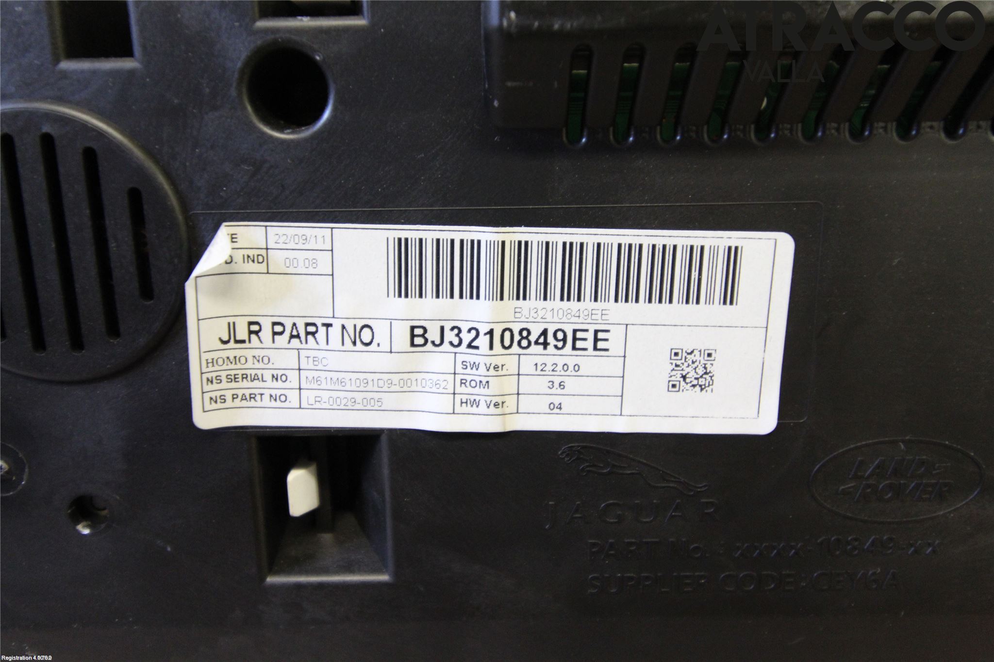 Landrover LAND ROVER RANGE ROVER EVOQUE (L538) 11-18 Instr Kombinert