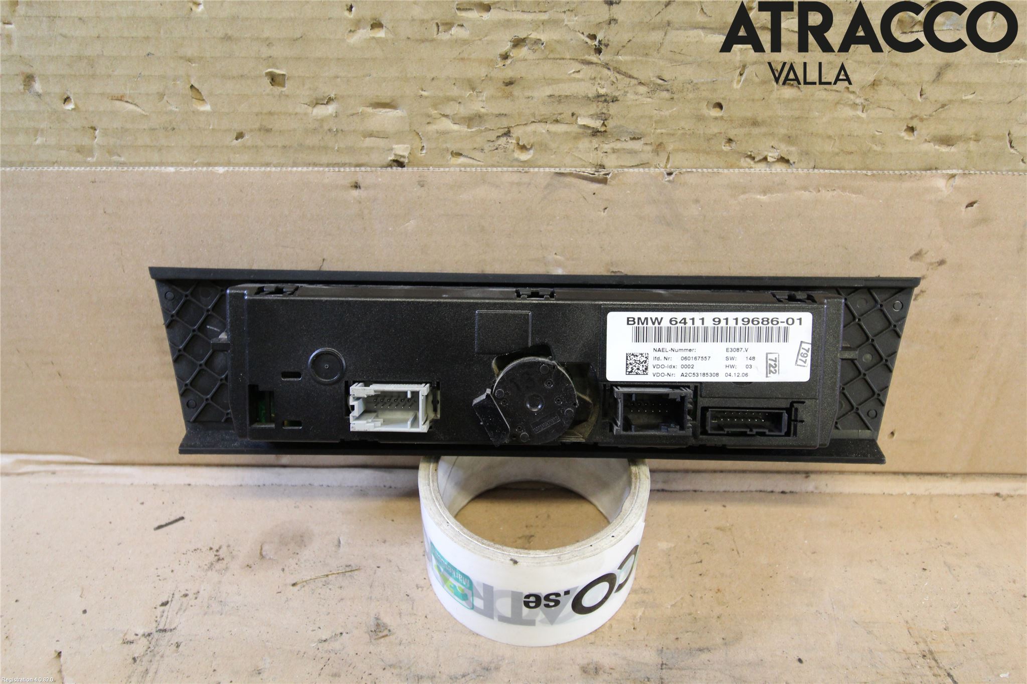 BMW 3 E90/91 SED/TOU 05-12 Varme Ac Betjening-Display