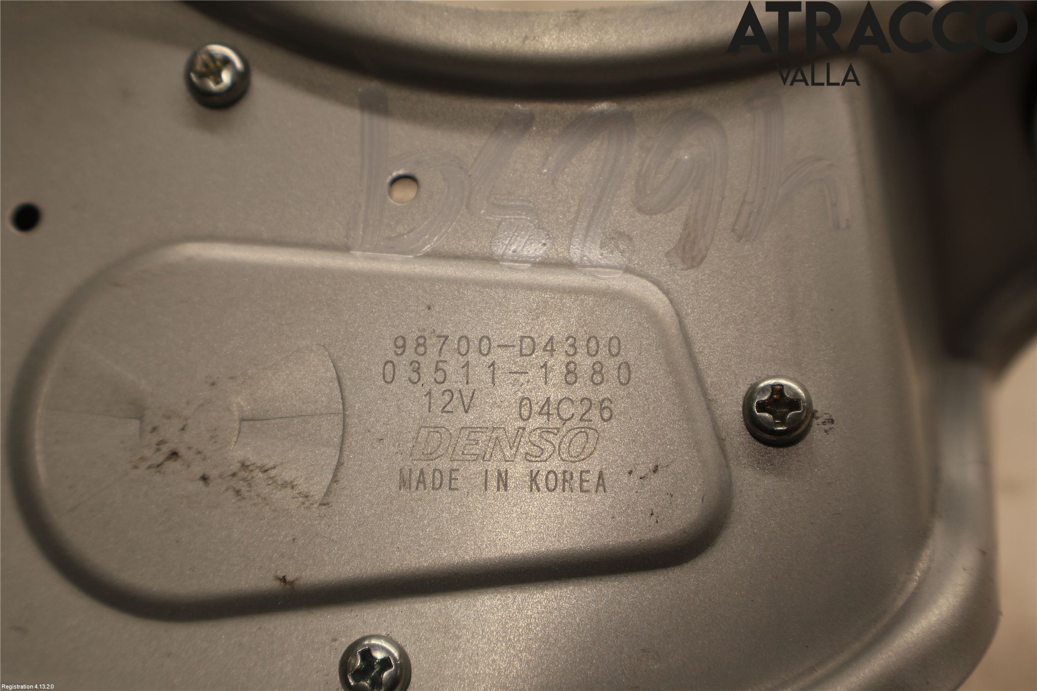 Kia OPTIMA 16-20 Viskermotor Bakluke