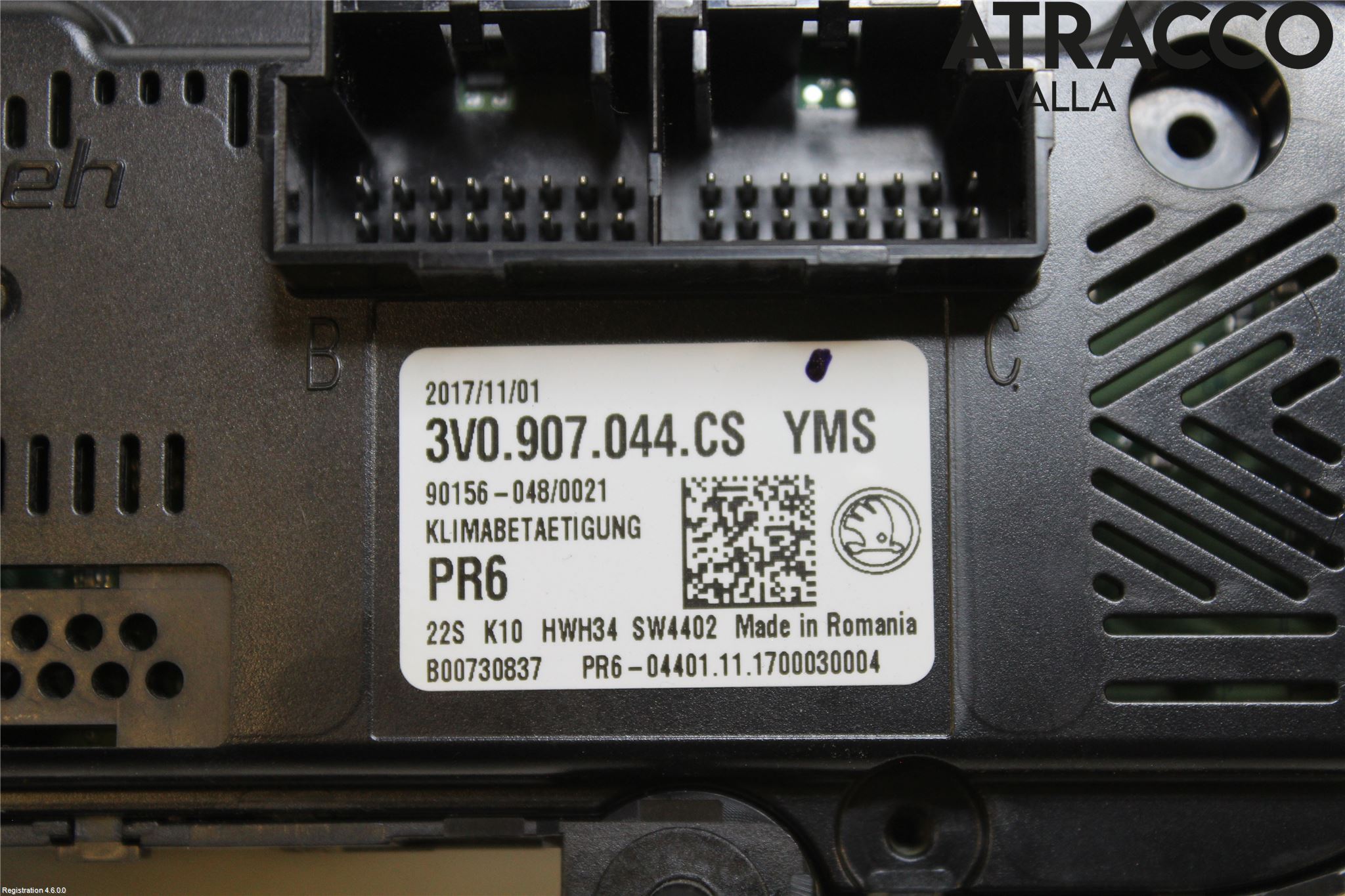 Skoda SUPERB 16-24 Varme Ac Betjening-Display