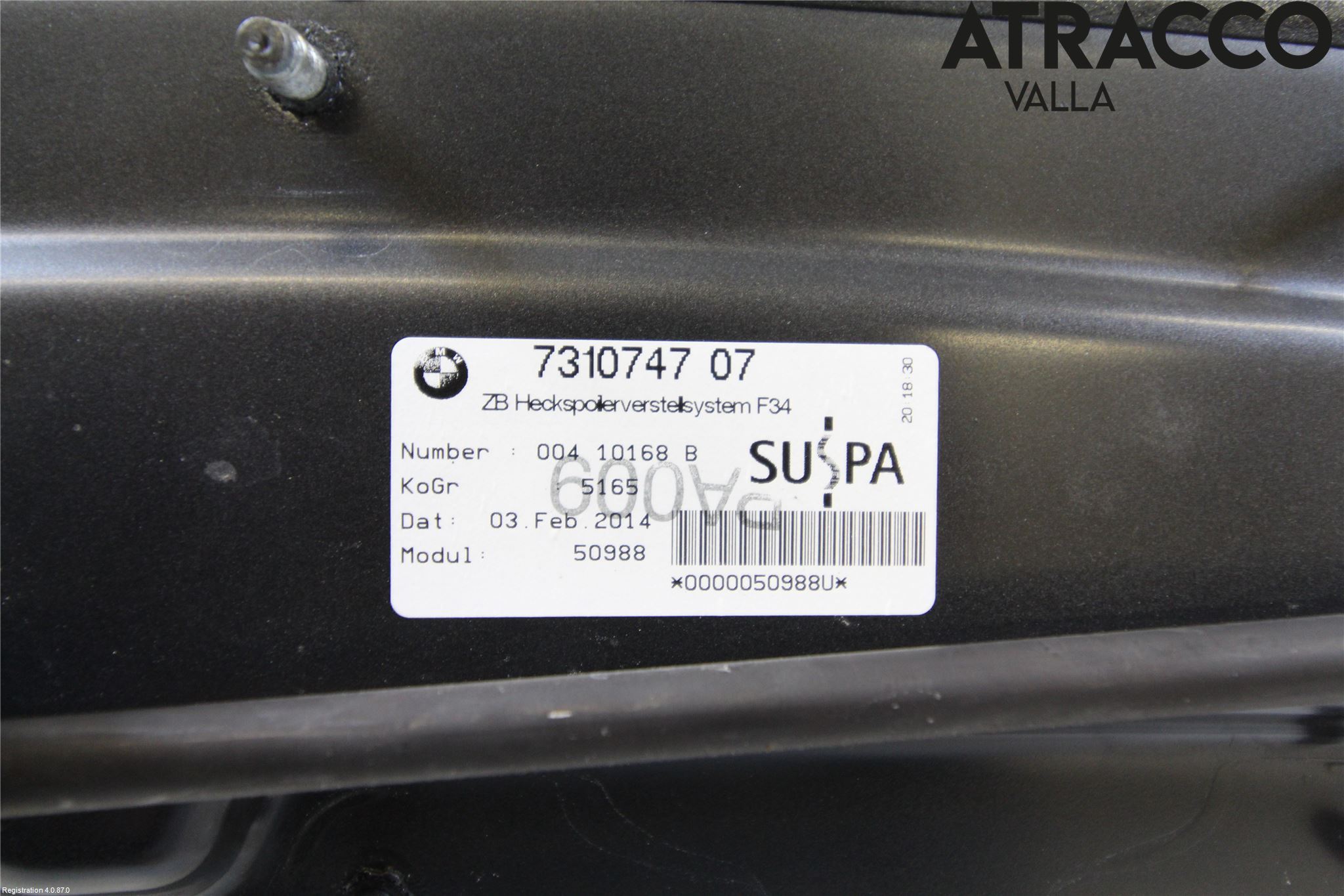 BMW 3 GT F34 13-19 Spoiler Bakluke