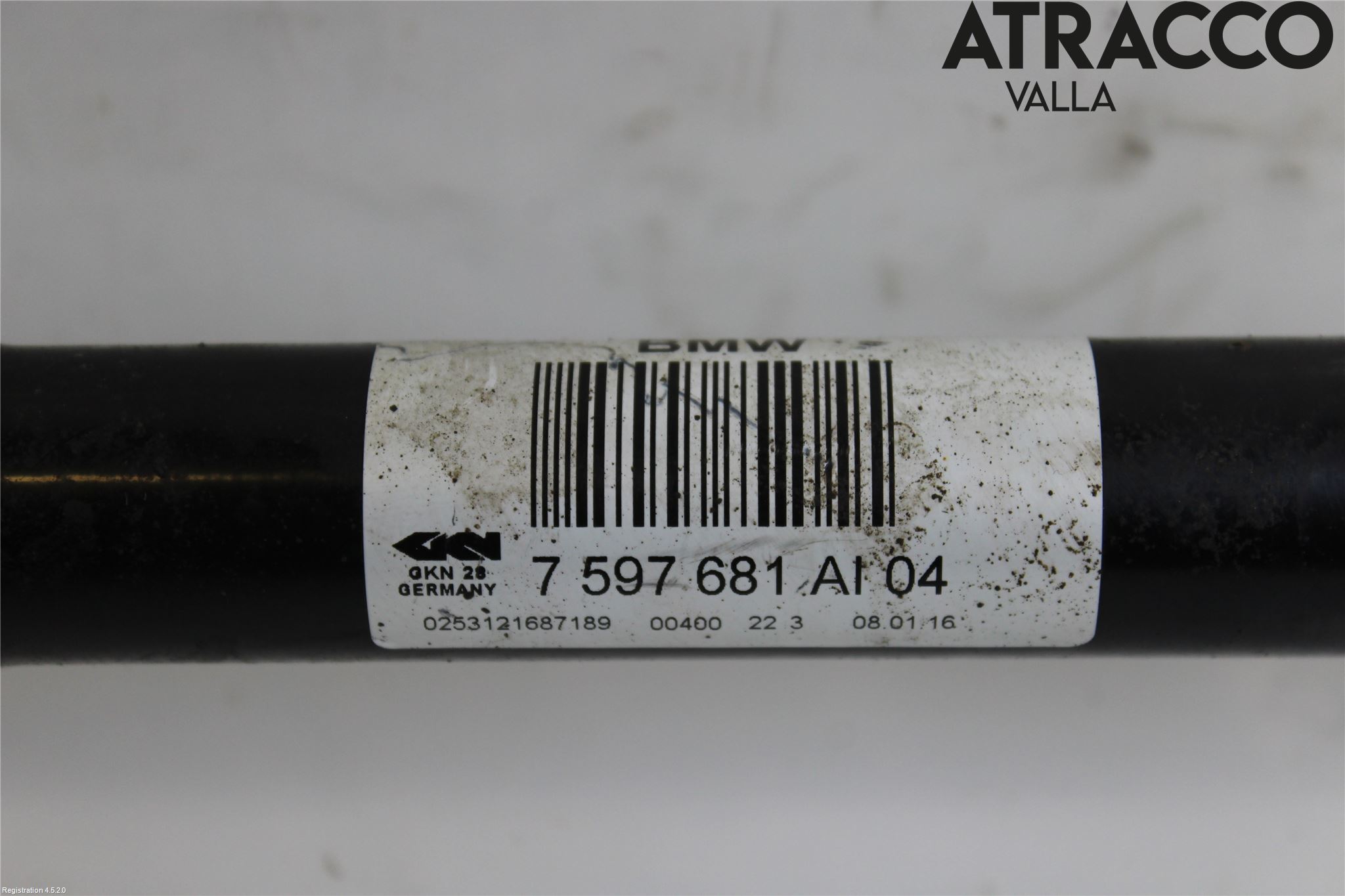 BMW 3 F30/F31/F80 12-19 Drivaksel Bak Kompl Venstre