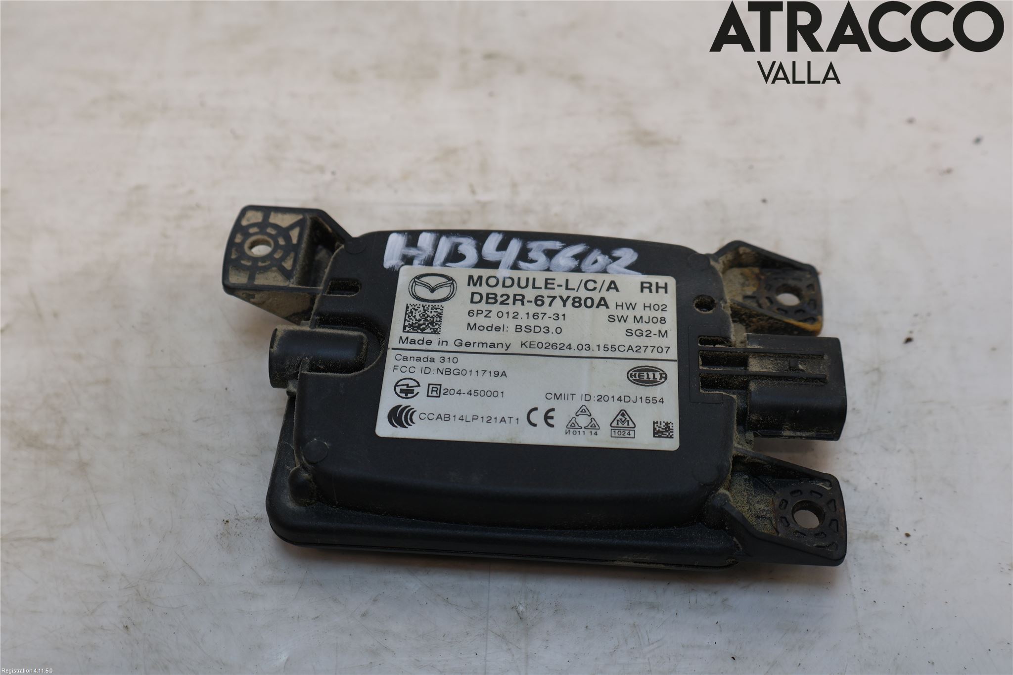 Mazda CX-3 Sensor Kollisjonsbeskyttelse