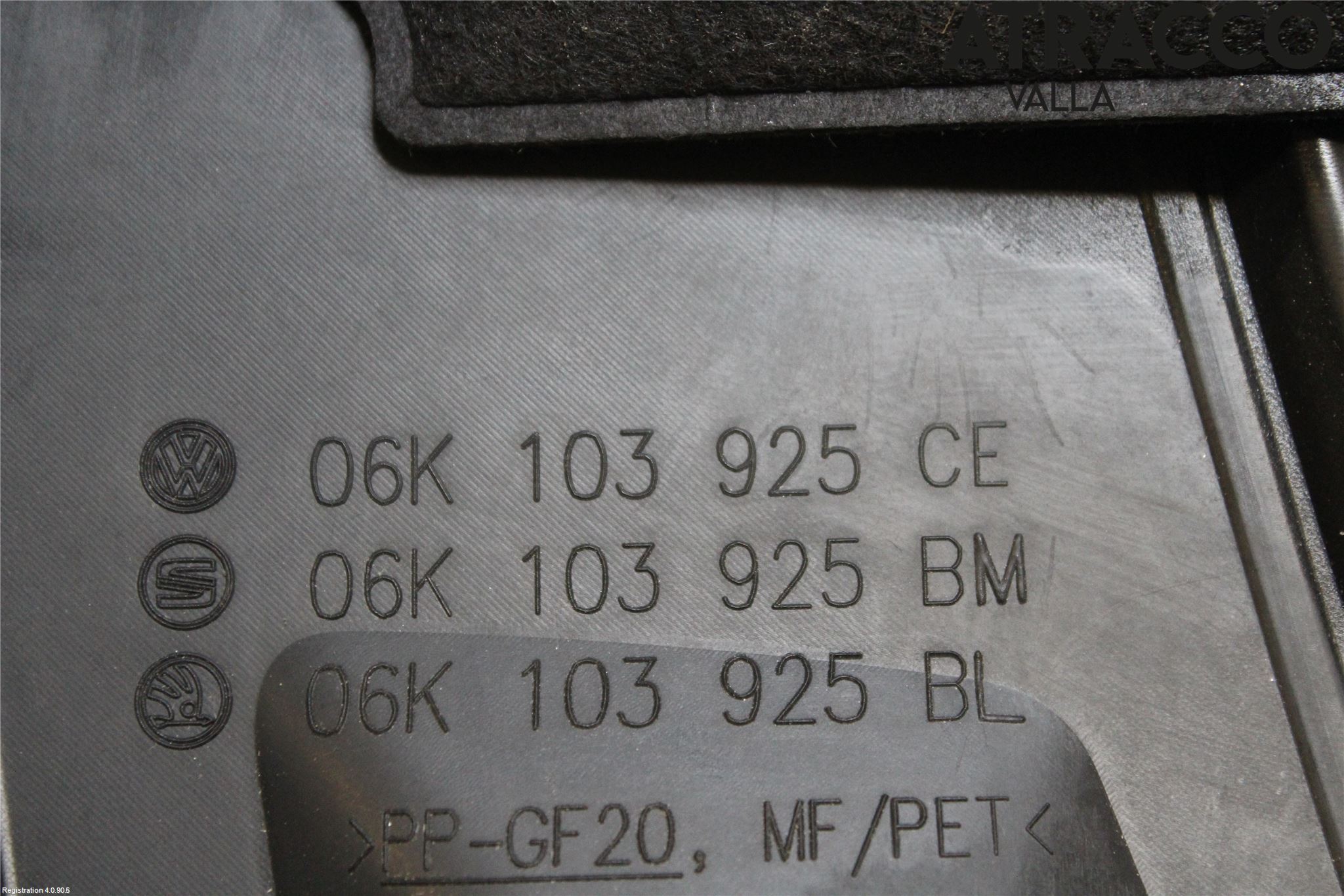 Volkswagen VW TIGUAN 16-24 Motor Deksel Over Motor