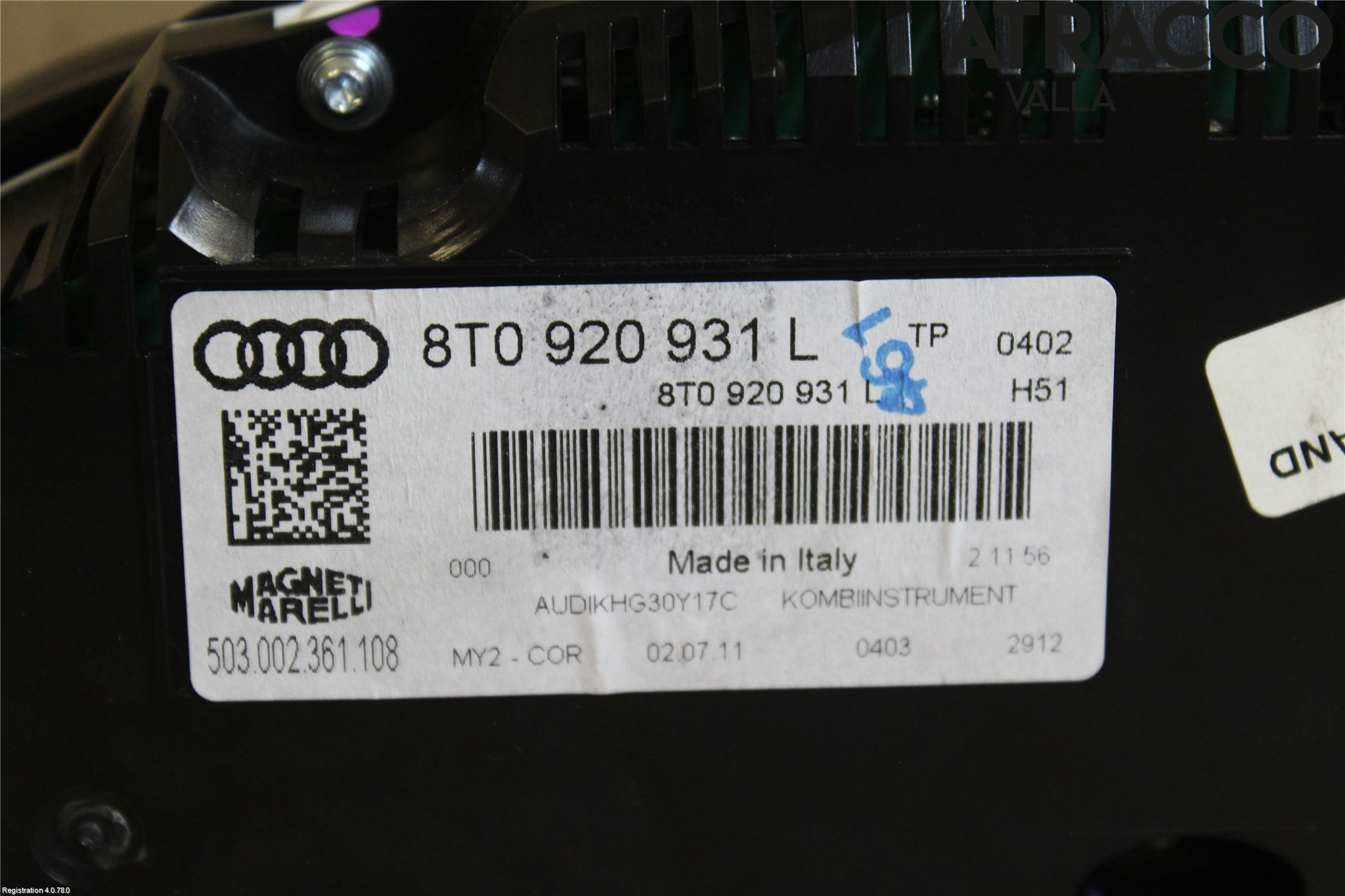 Audi A5 07-16 Instr Kombinert