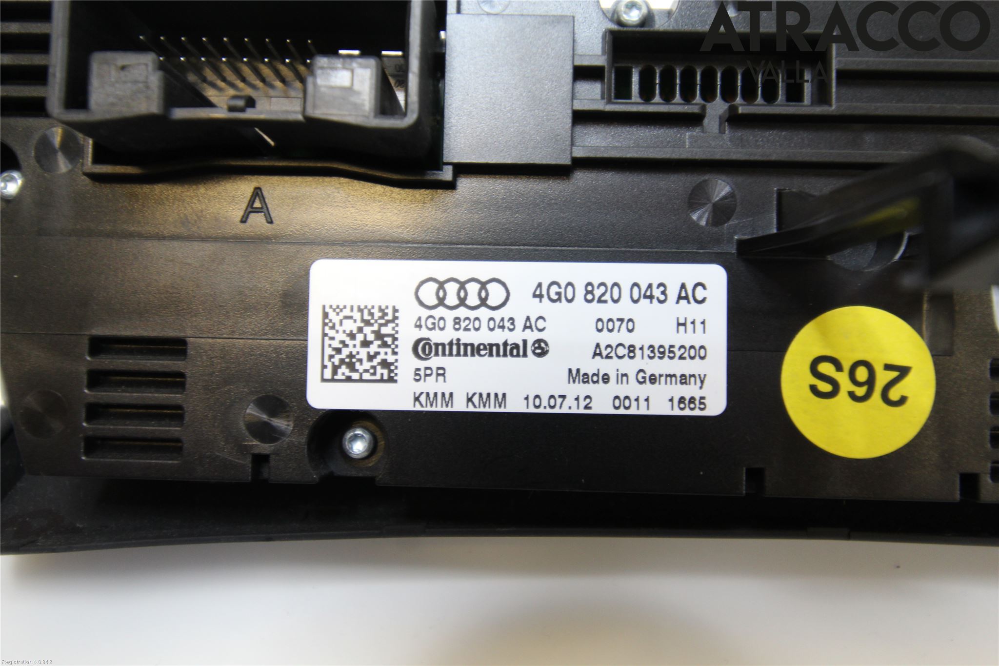 Audi A6/S6 4G 11-18 Varme Ac Betjening-Display