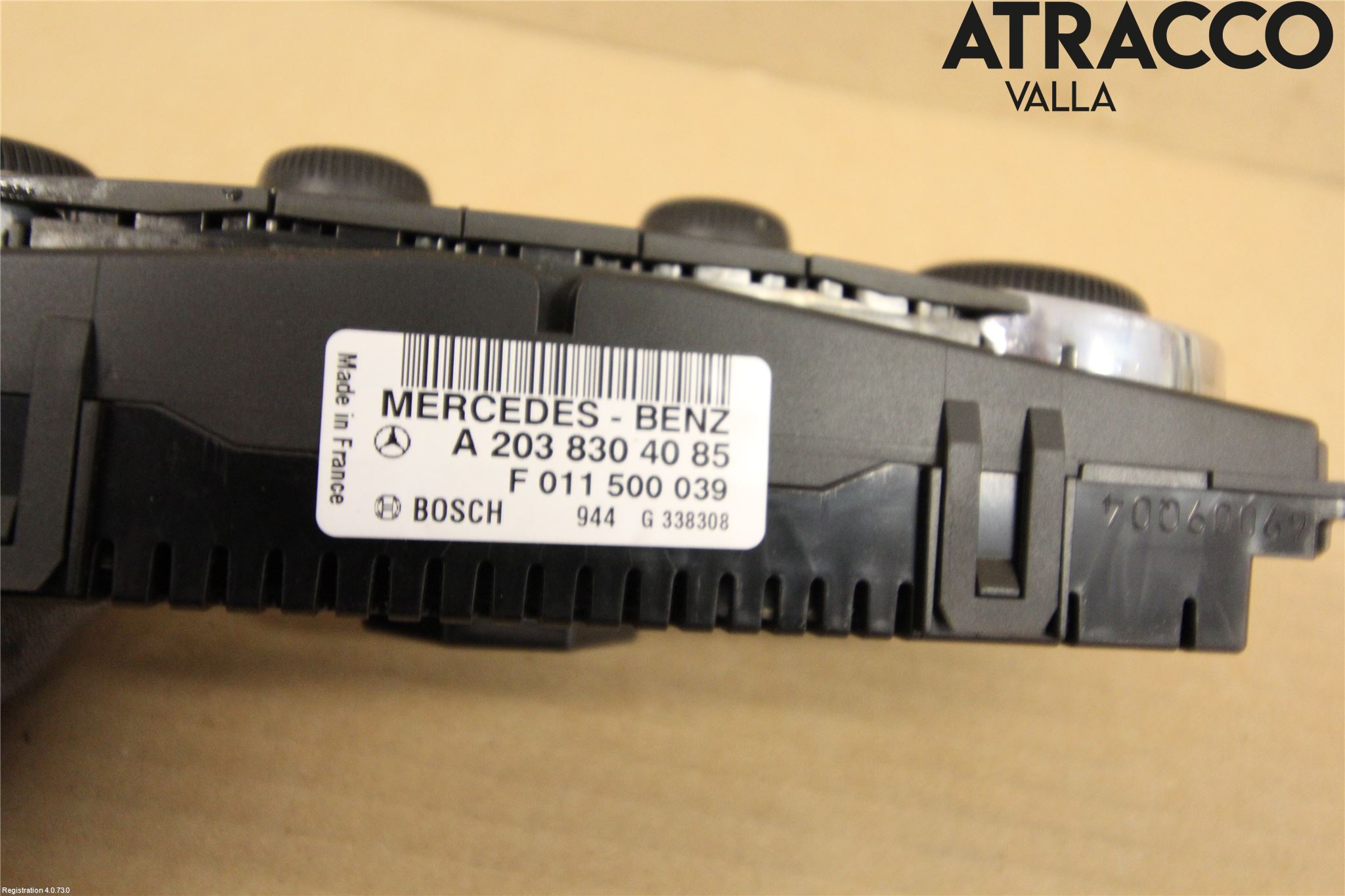 Mercedes-Benz MB C (203) 00-07 Varme Ac Betjening-Display