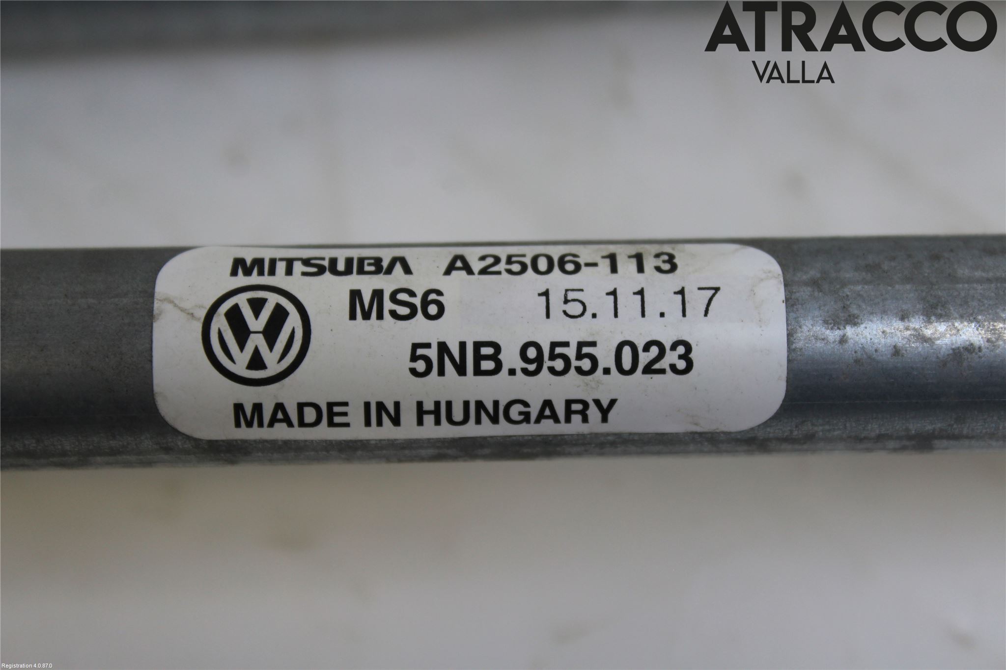 Volkswagen VW TIGUAN 16-24 Viskeroverføring Frontrute