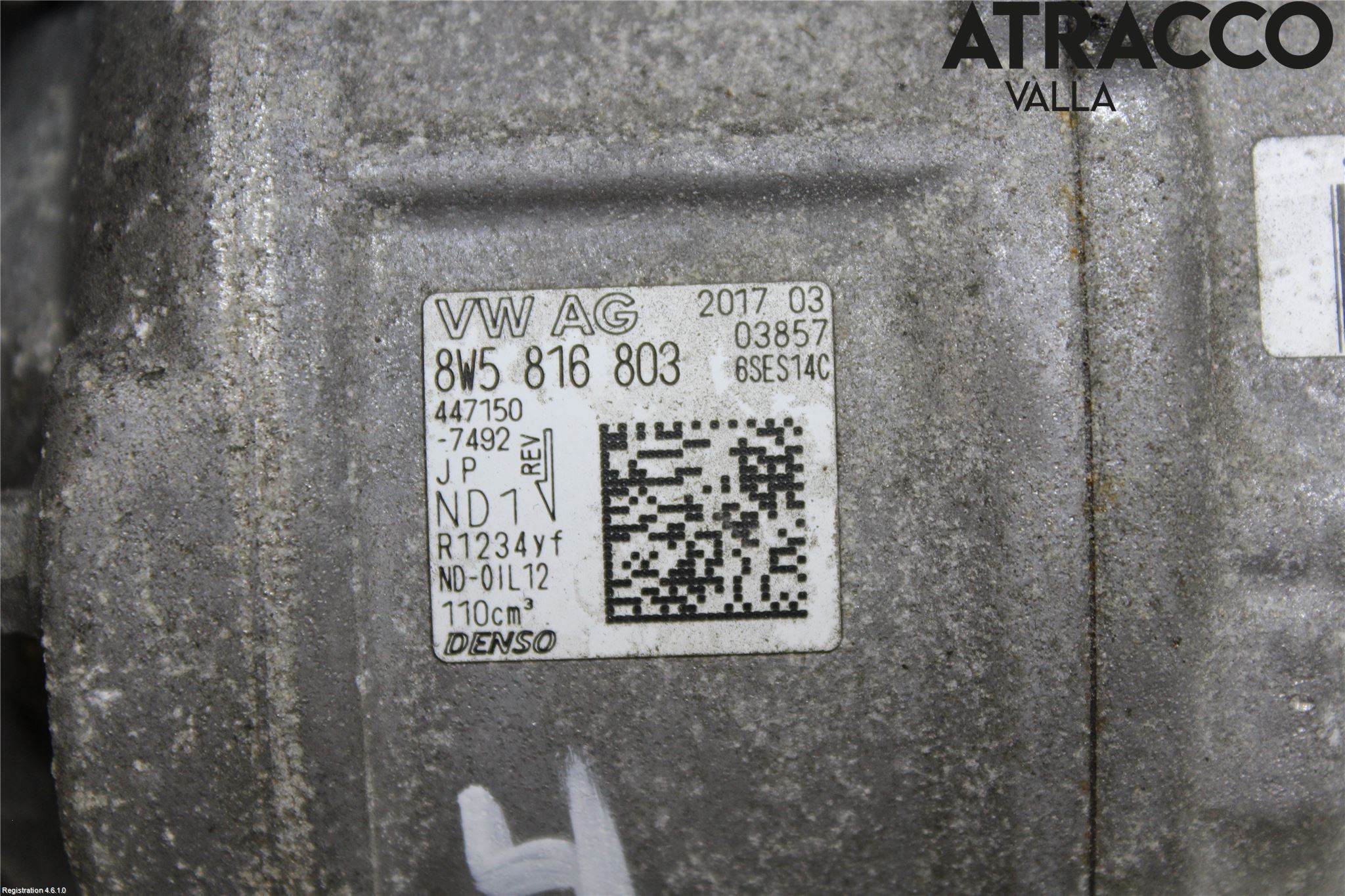 Audi A4/S4 B9 16-19 Varme Ac Kompressor