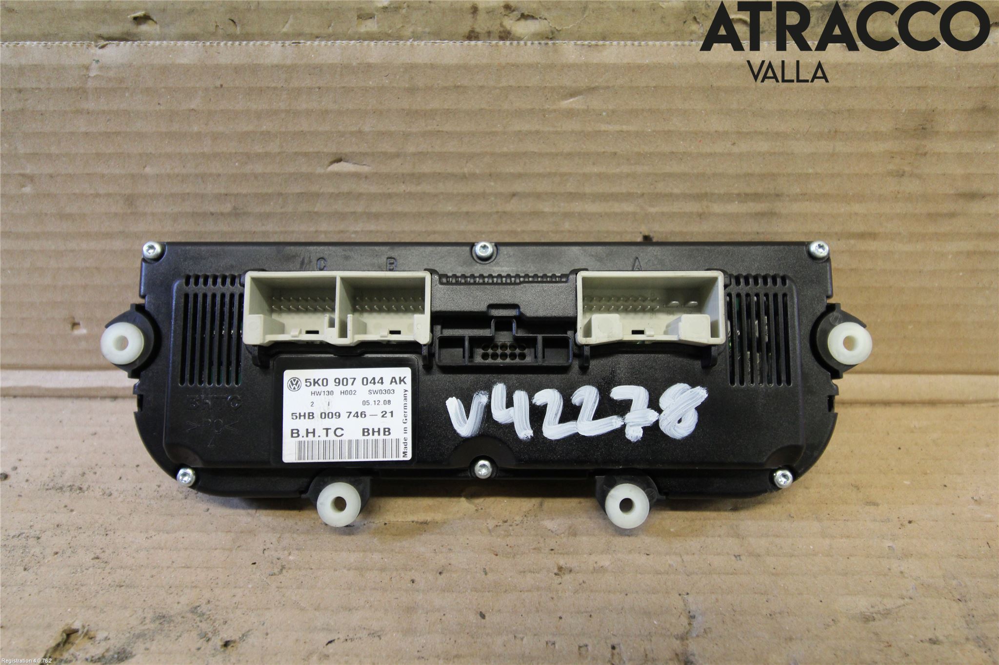 Volkswagen VW GOLF VI 09-13 Varme Ac Betjening-Display