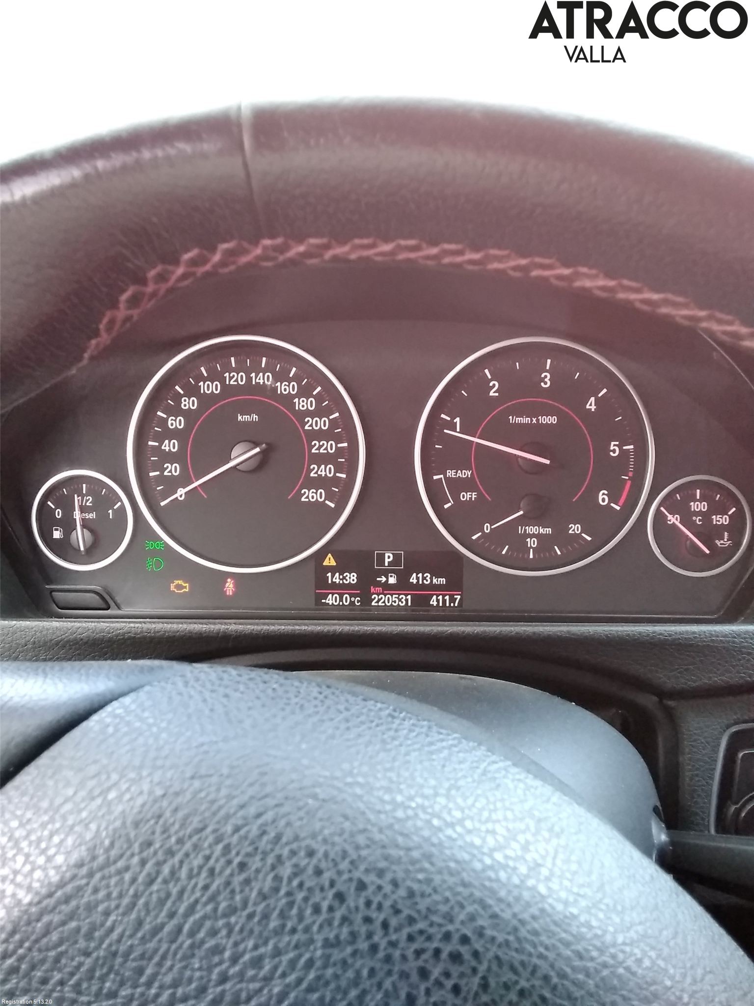 BMW 3 F30/F31/F80 12-19 Instr Kombinert