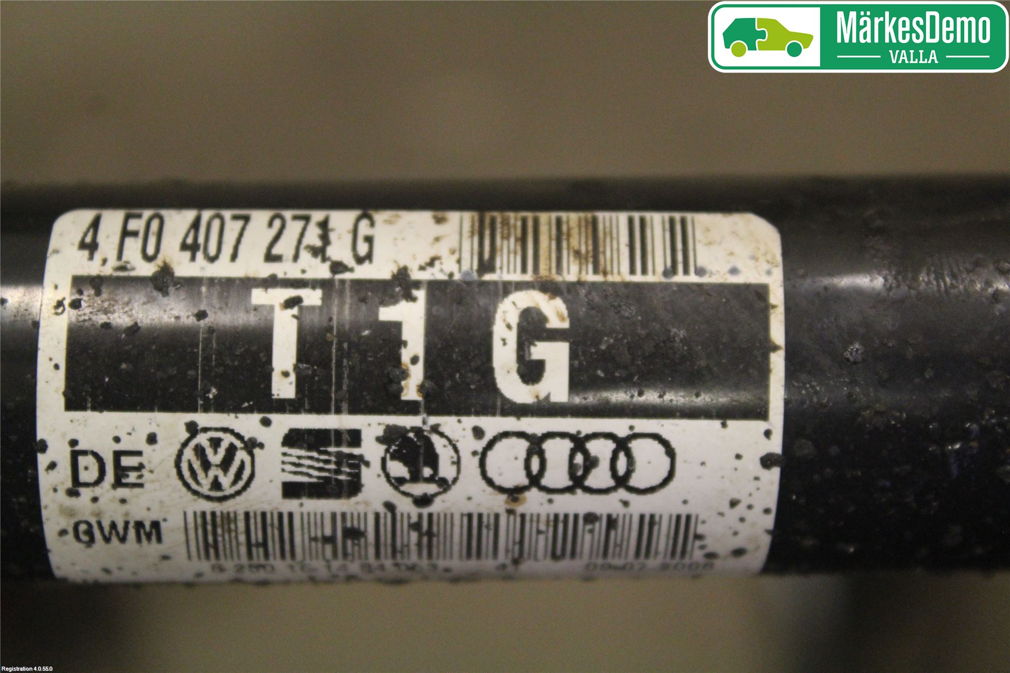 Audi A6/S6     05-11 Drivaksel Foran Kompl Venstre