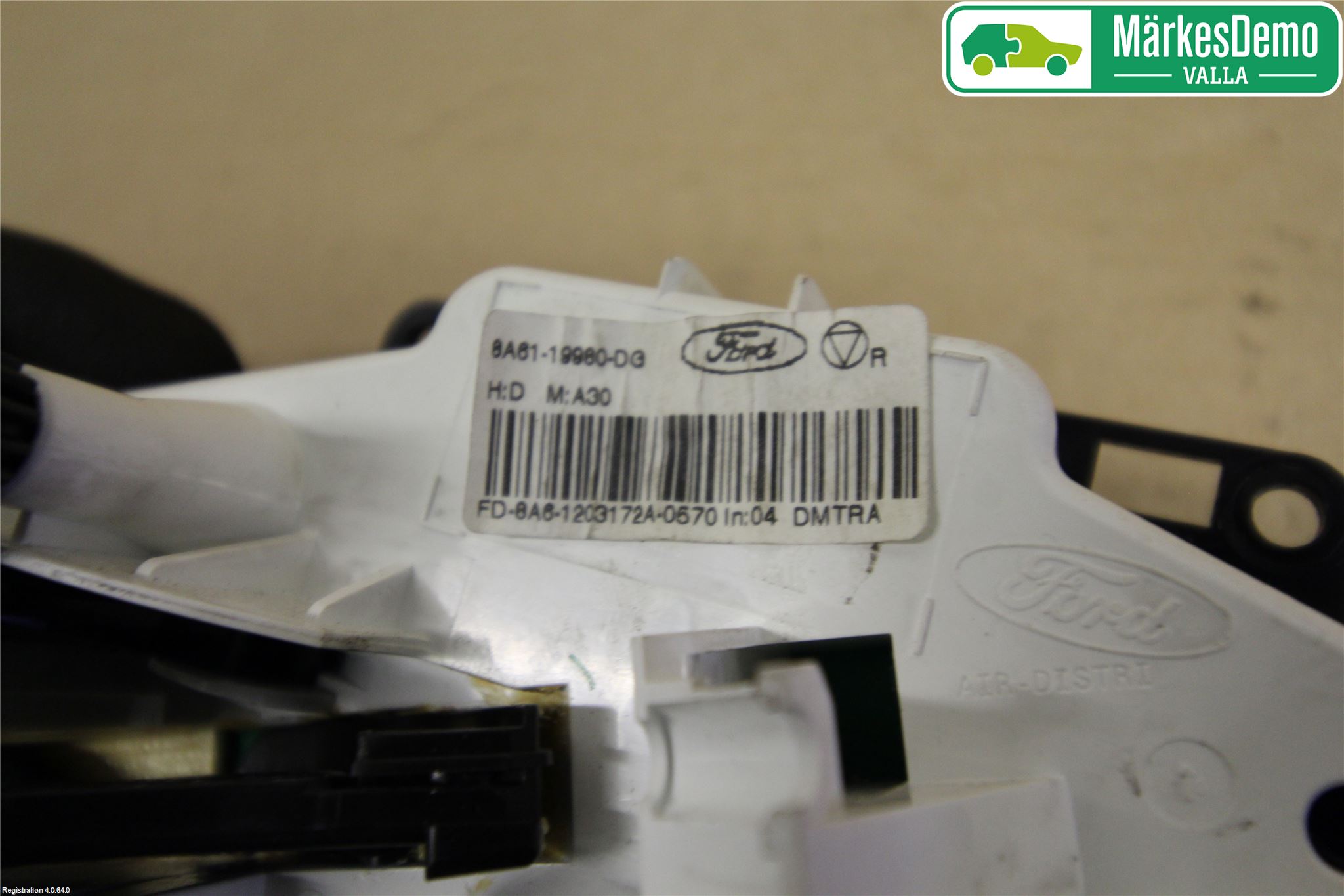 Ford FIESTA 09-12 Varme Ac Betjening-Display