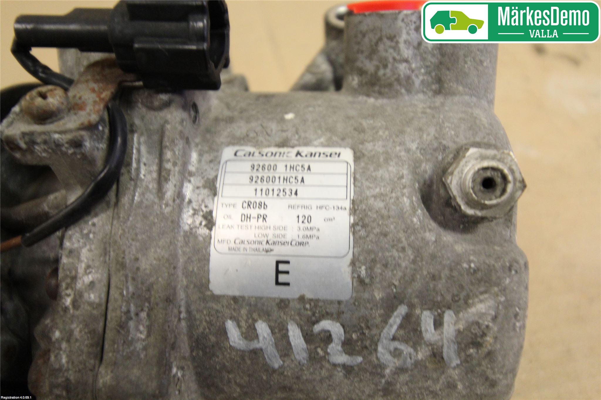 Nissan MICRA 11-16 Varme Ac Kompressor