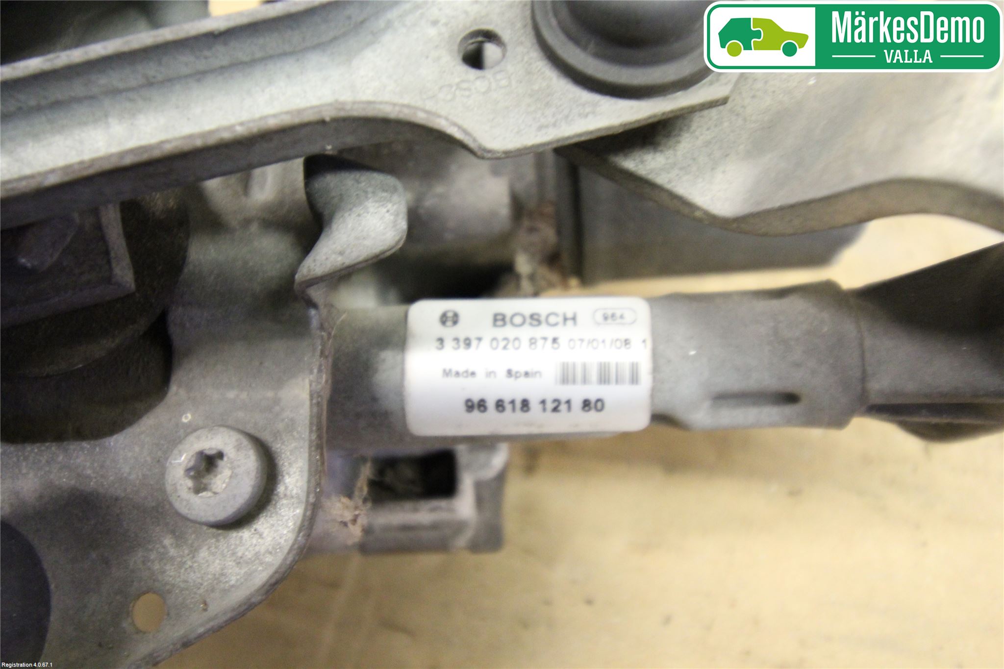 Peugeot 407 Viskermotor Frontrute
