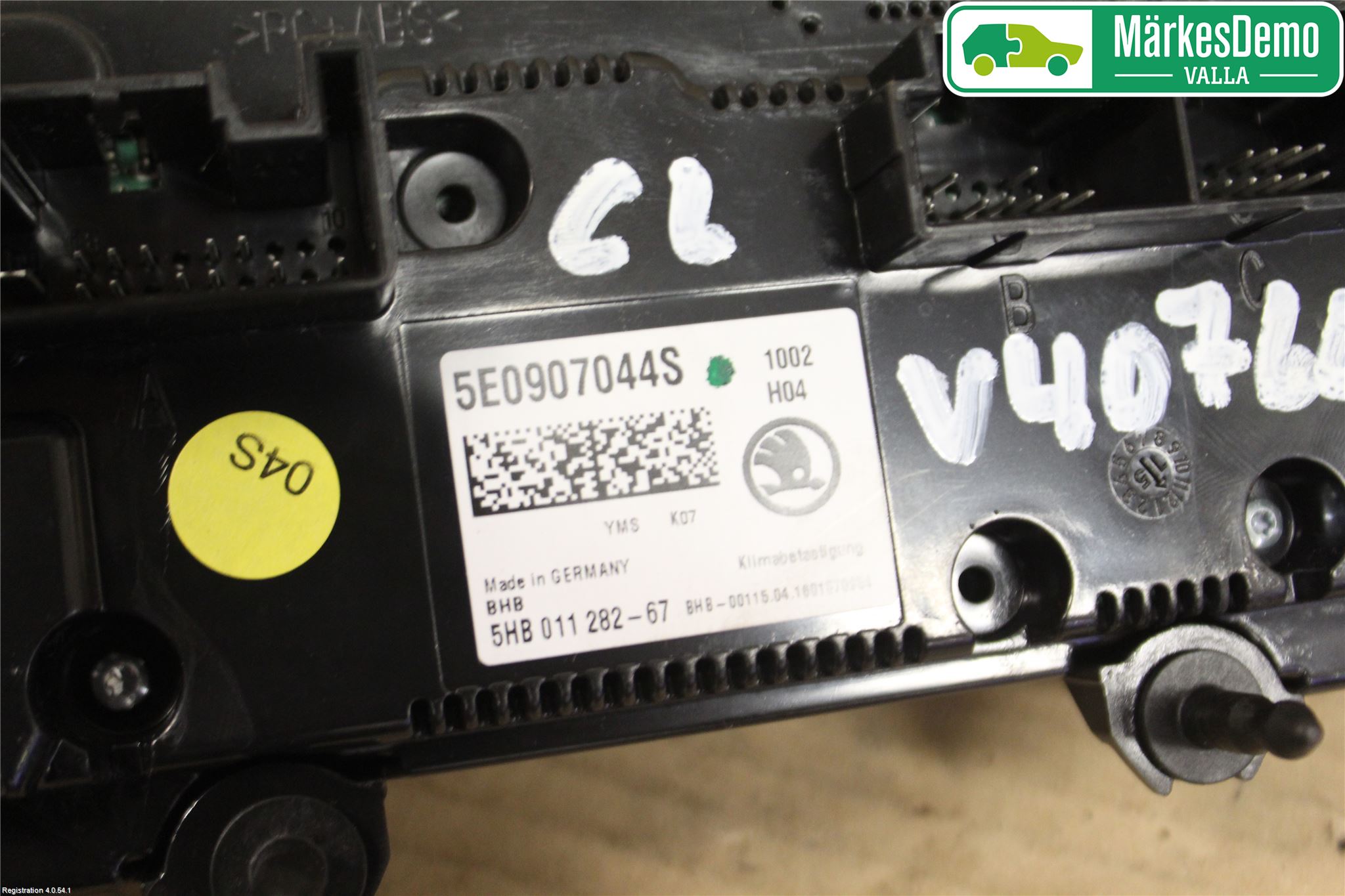 Skoda OCTAVIA (5E) 13-20 Varmeapparat Panel(Regulering)