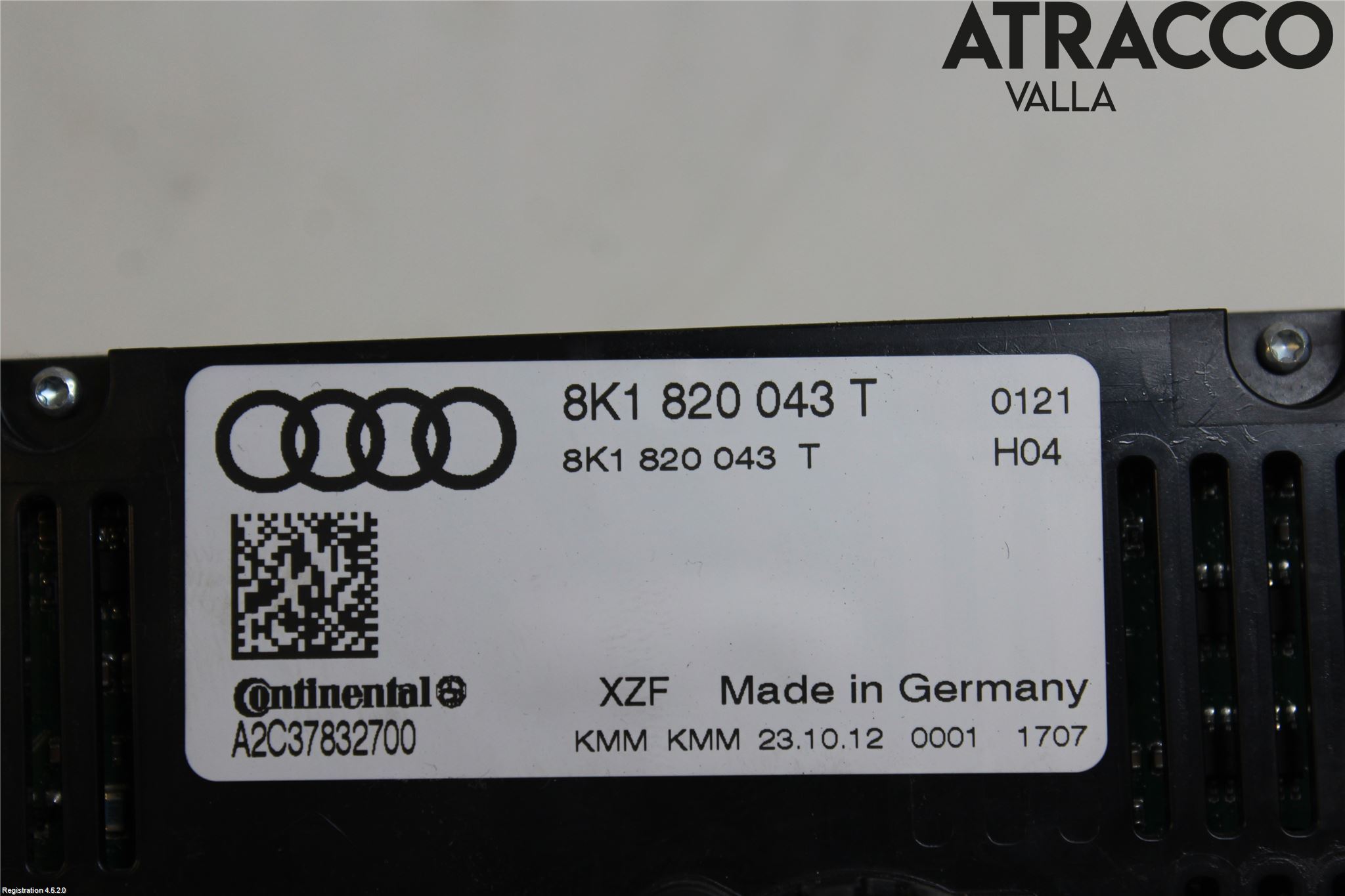 Audi A4/S4 08-11 Varme Ac Betjening-Display