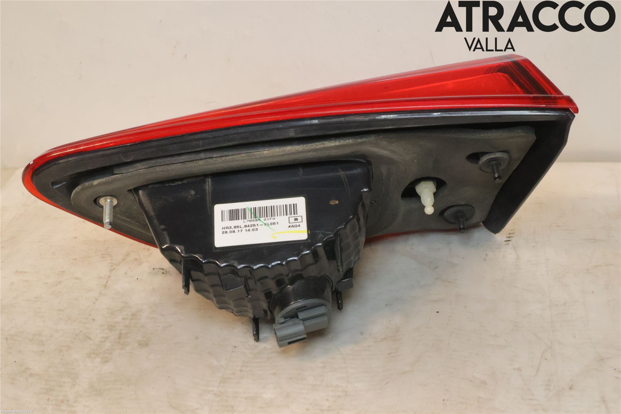 Subaru XV 18-22 Baklykt Venstre  På Luke(Indre