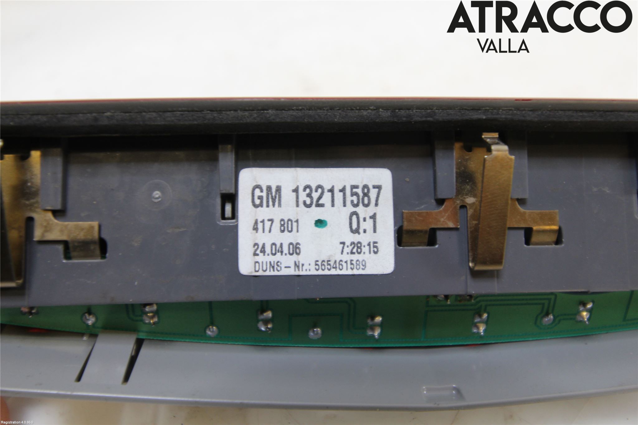 Opel ASTRA H 04-12 Bremselys Bakrute