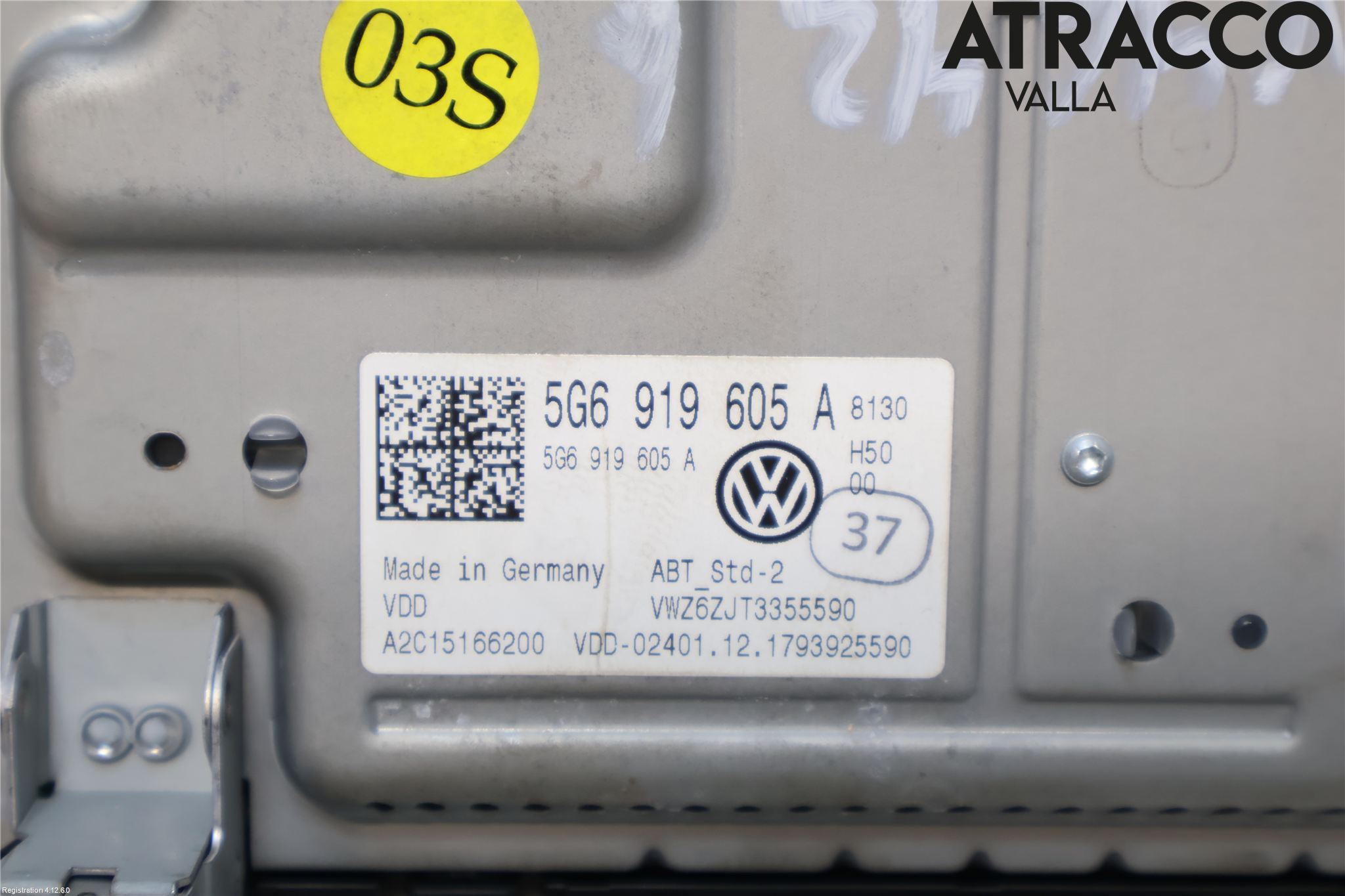 Volkswagen VW PASSAT 15-19 Multifunktionsdisplay