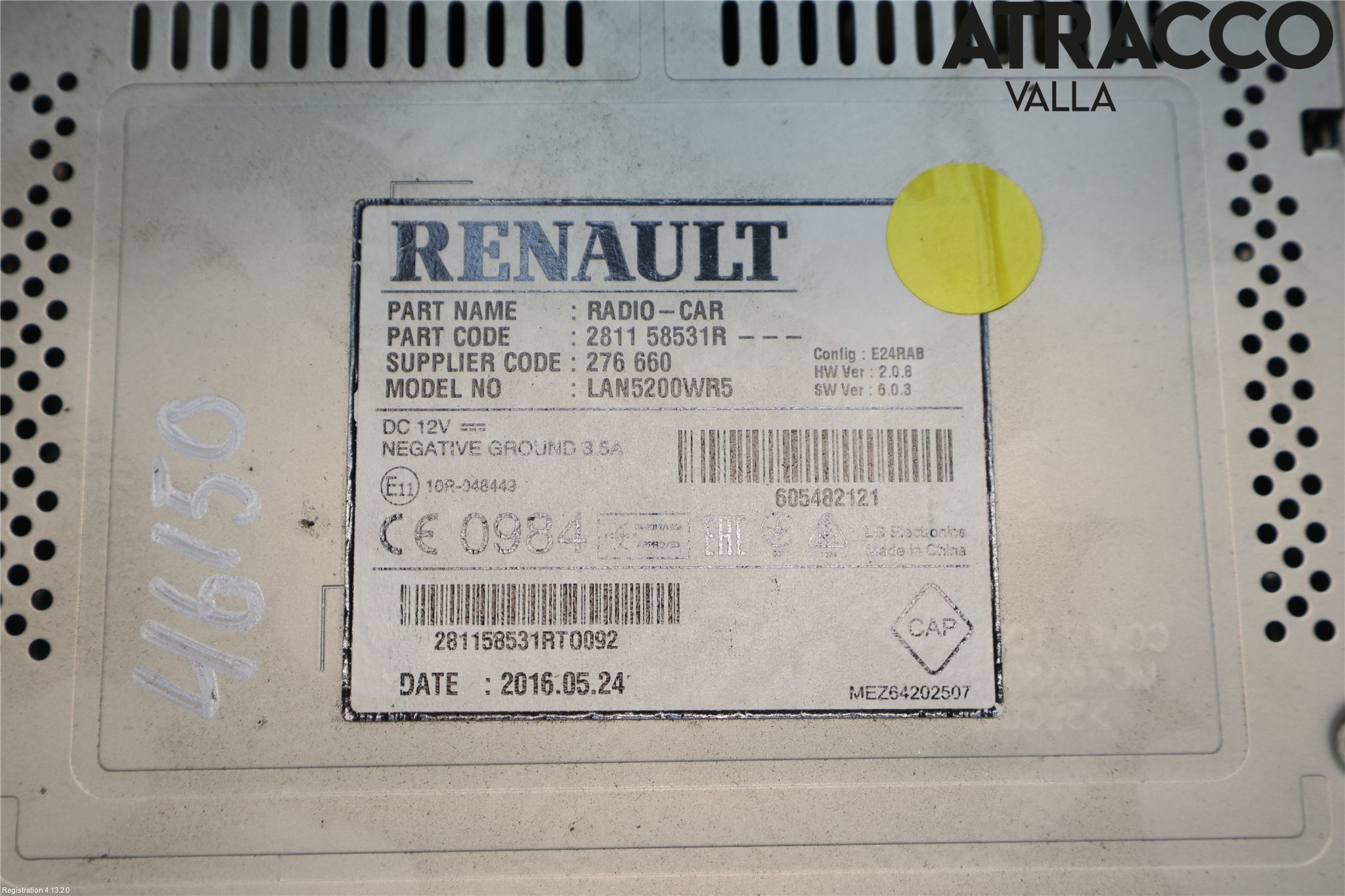 Opel MOVANO B 10-22 Stereo Radio Med Cd