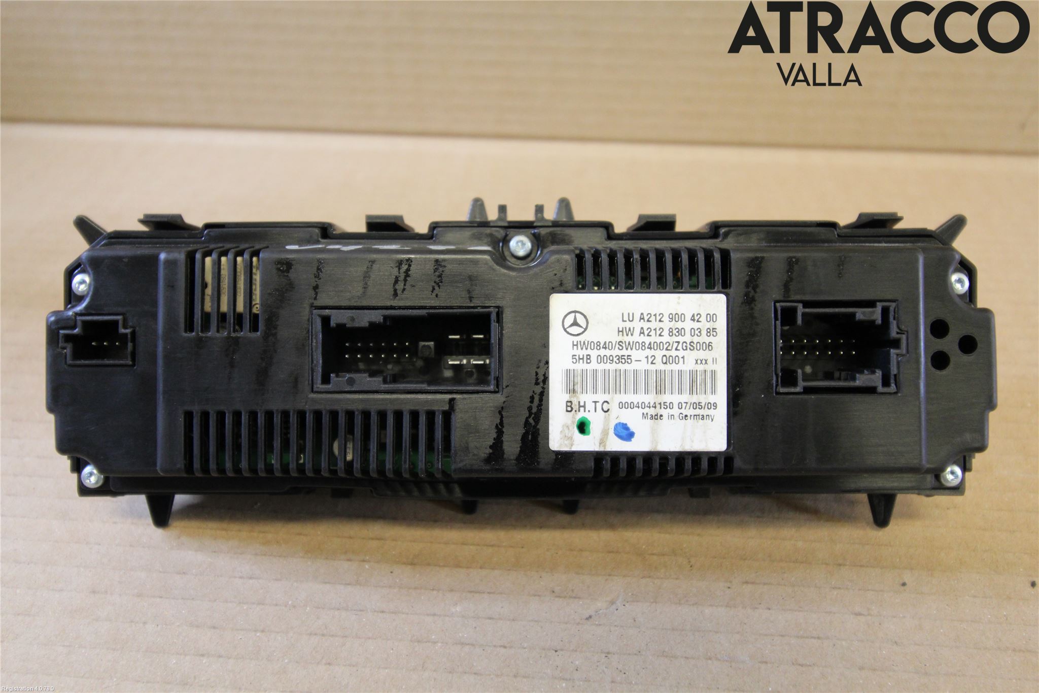 Mercedes-Benz MB E-KLASS (W212) 09-16 Varme Ac Betjening-Display