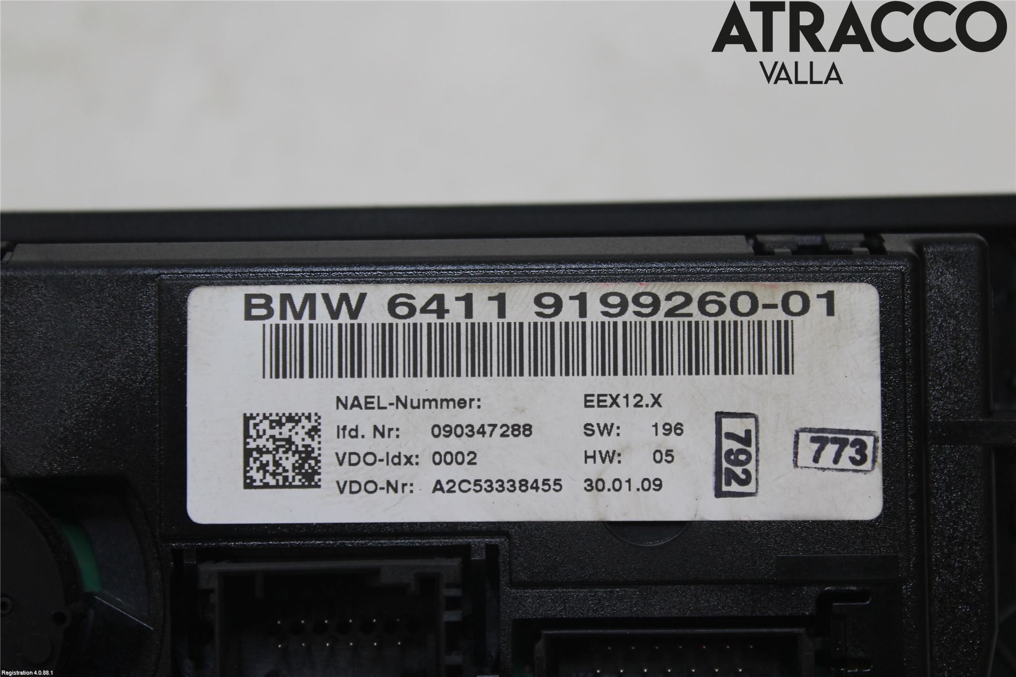BMW 3 E90/91 SED/TOU 05-12 Varme Ac Betjening-Display