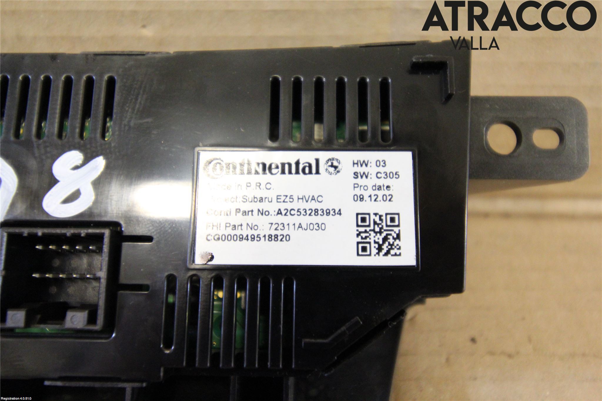 Subaru LEGACY 10-14 Varme Ac Betjening-Display