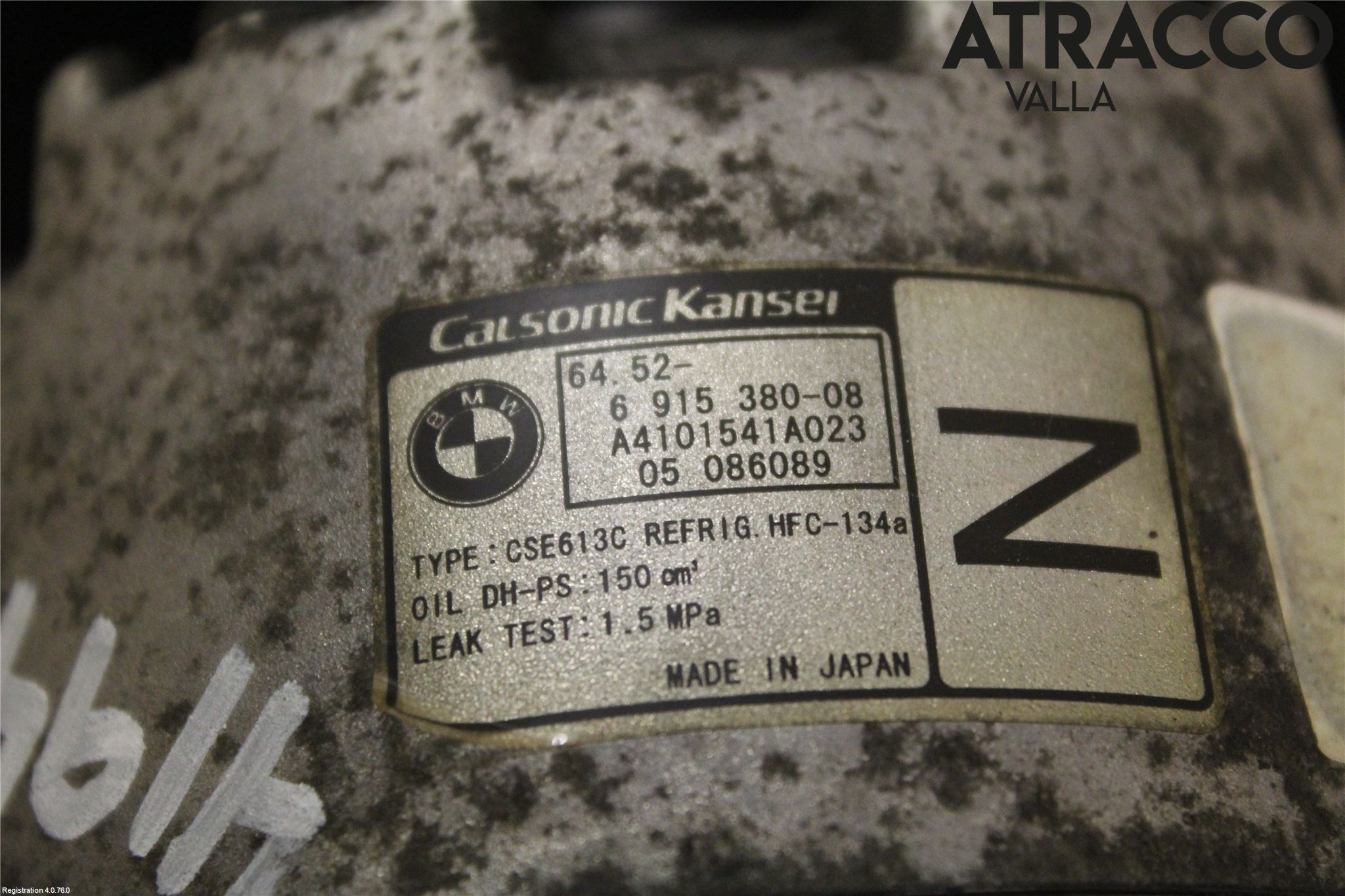 BMW 3 E90/91 SED/TOU 05-12 Varme Ac Kompressor