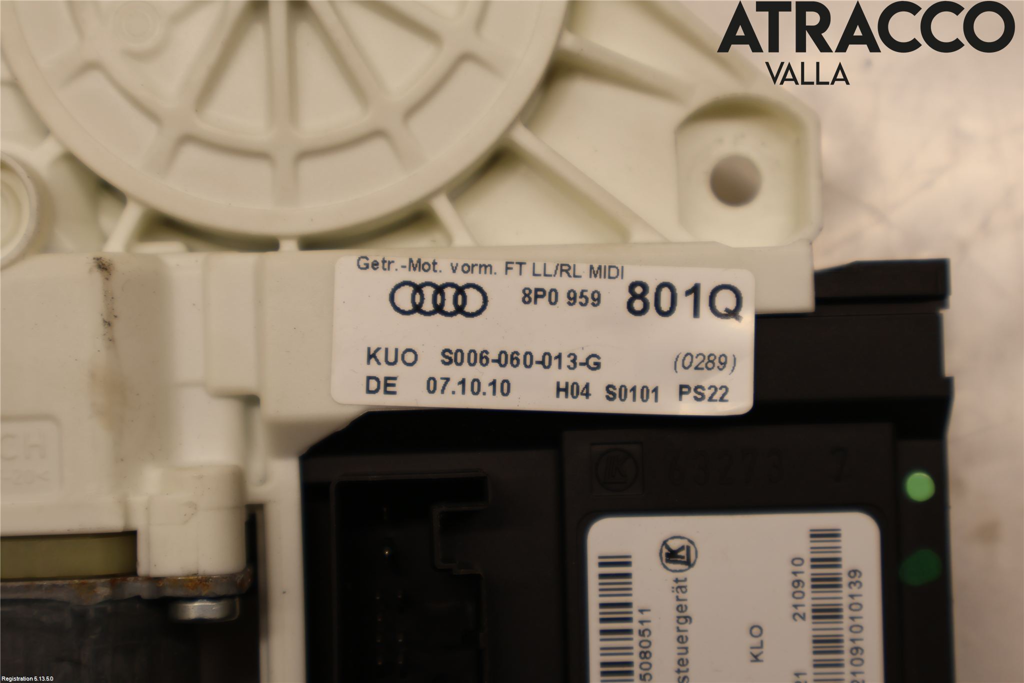 Audi A3/S3 05-13 Vindusheismotor