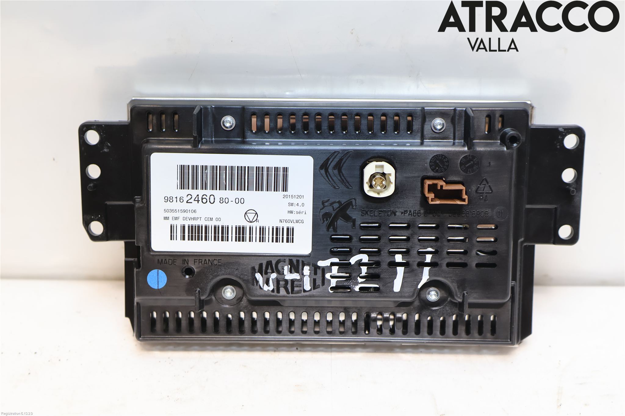 Citroen C5 08-17 Instr Skjerm Dvd-Gps-Ac-Tlf