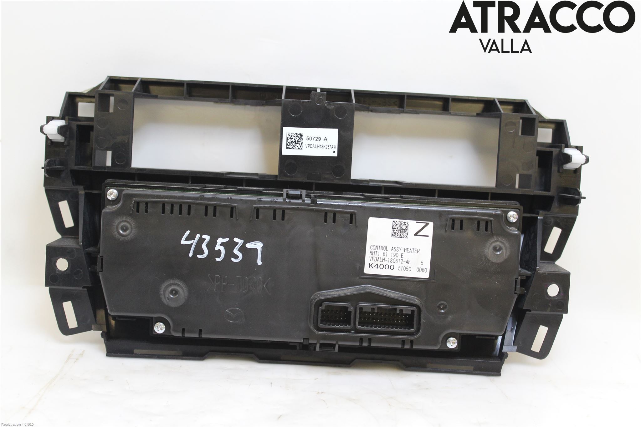 Mazda 3 III 14-19 Varme Ac Betjening-Display