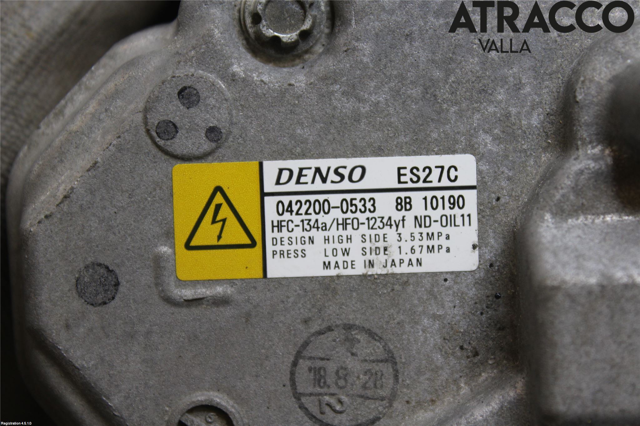 Toyota RAV4 13-18 Varme Ac Kompressor