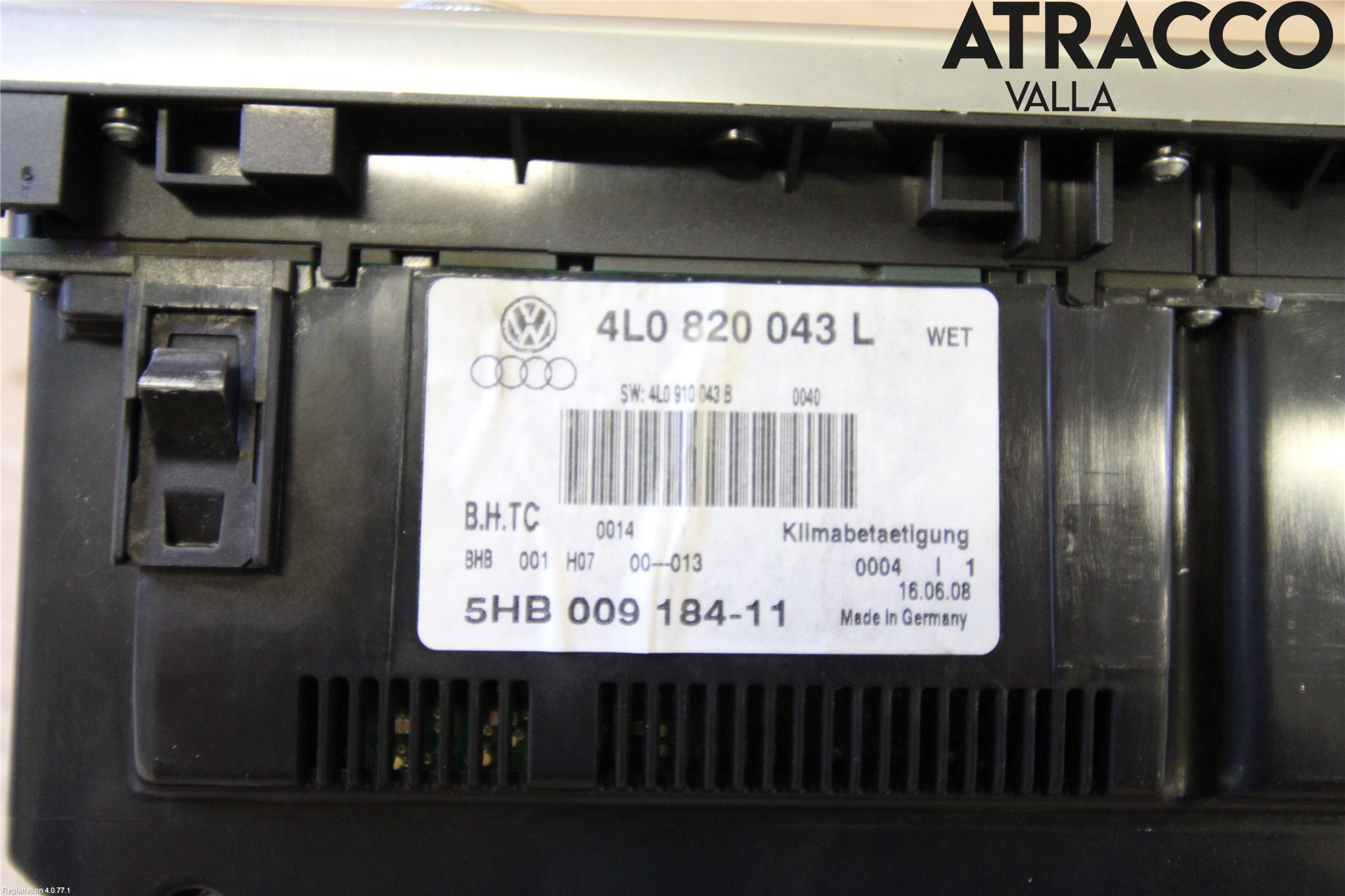 Audi Q7/SQ7 Varme Ac Betjening-Display
