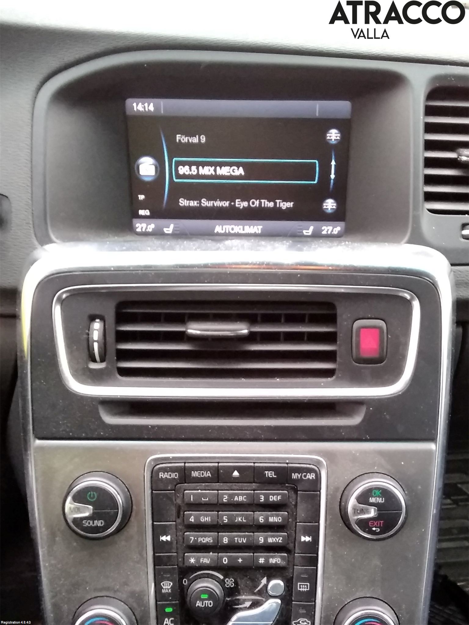 Volvo V60 14-18 Instr Skjerm Dvd-Gps-Ac-Tlf