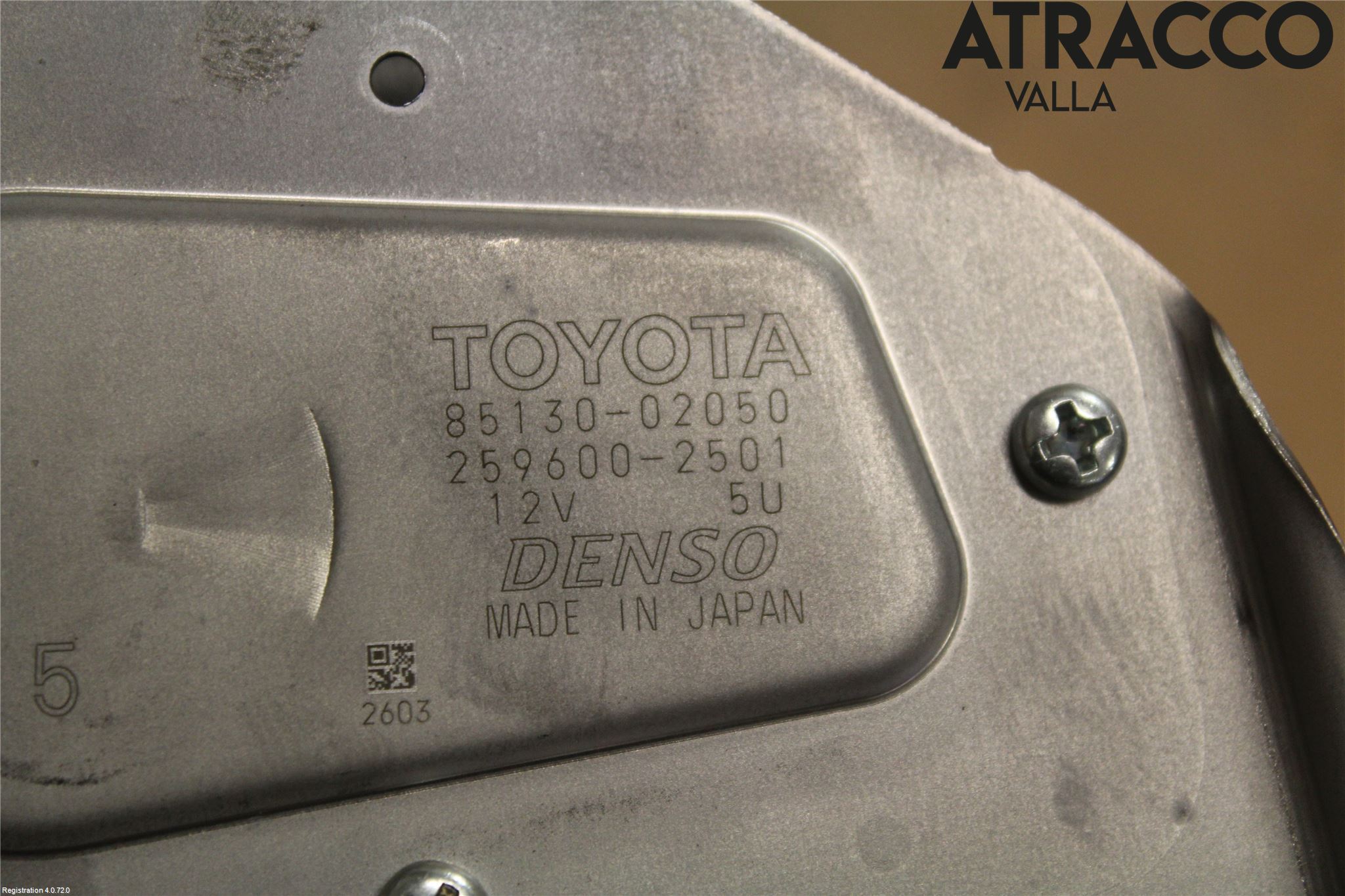 Toyota AURIS 13-19 Viskermotor Bakluke