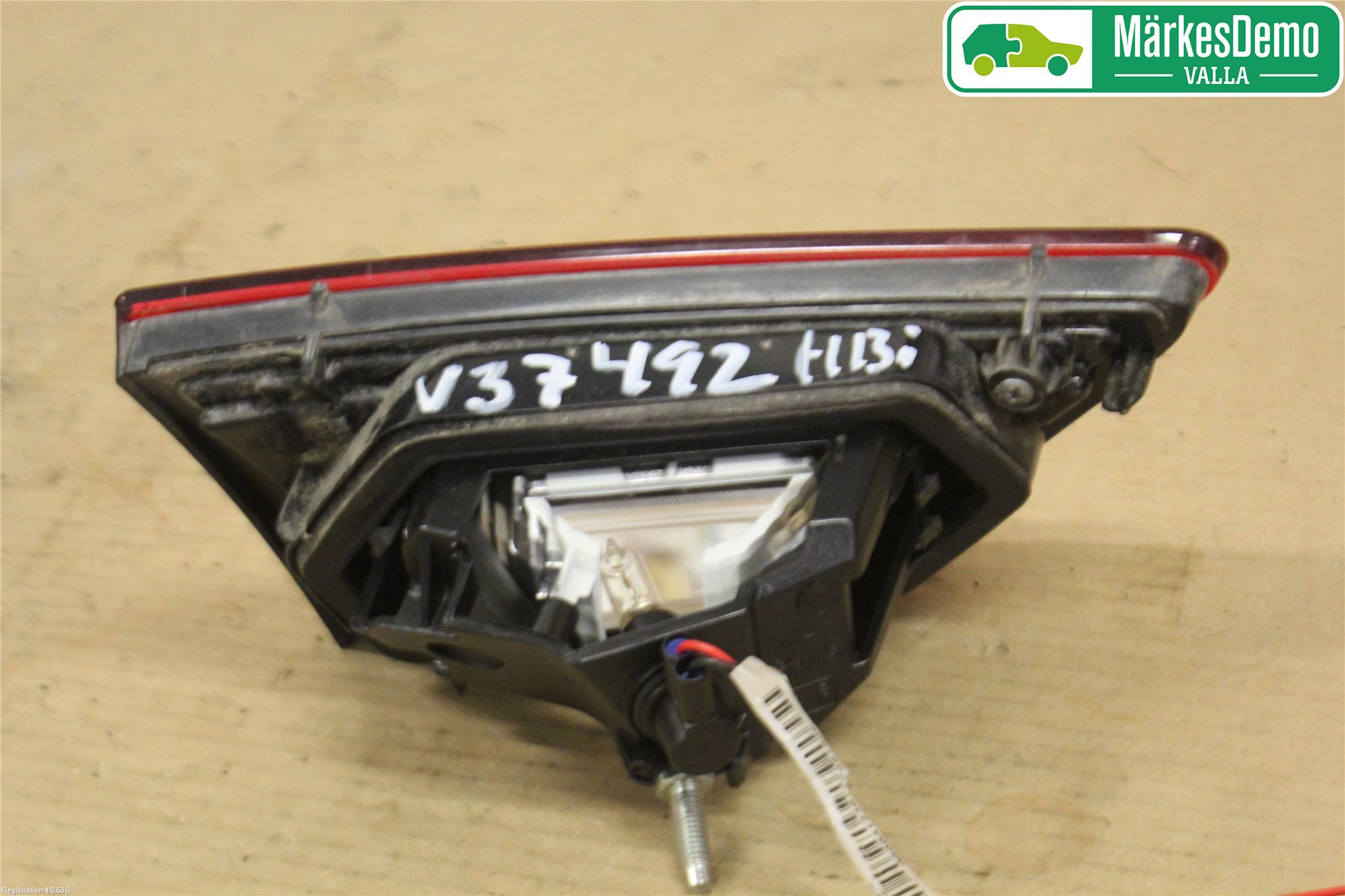 Renault CLIO IV 12-16 Baklykt Høyre  På Luke(Indre)