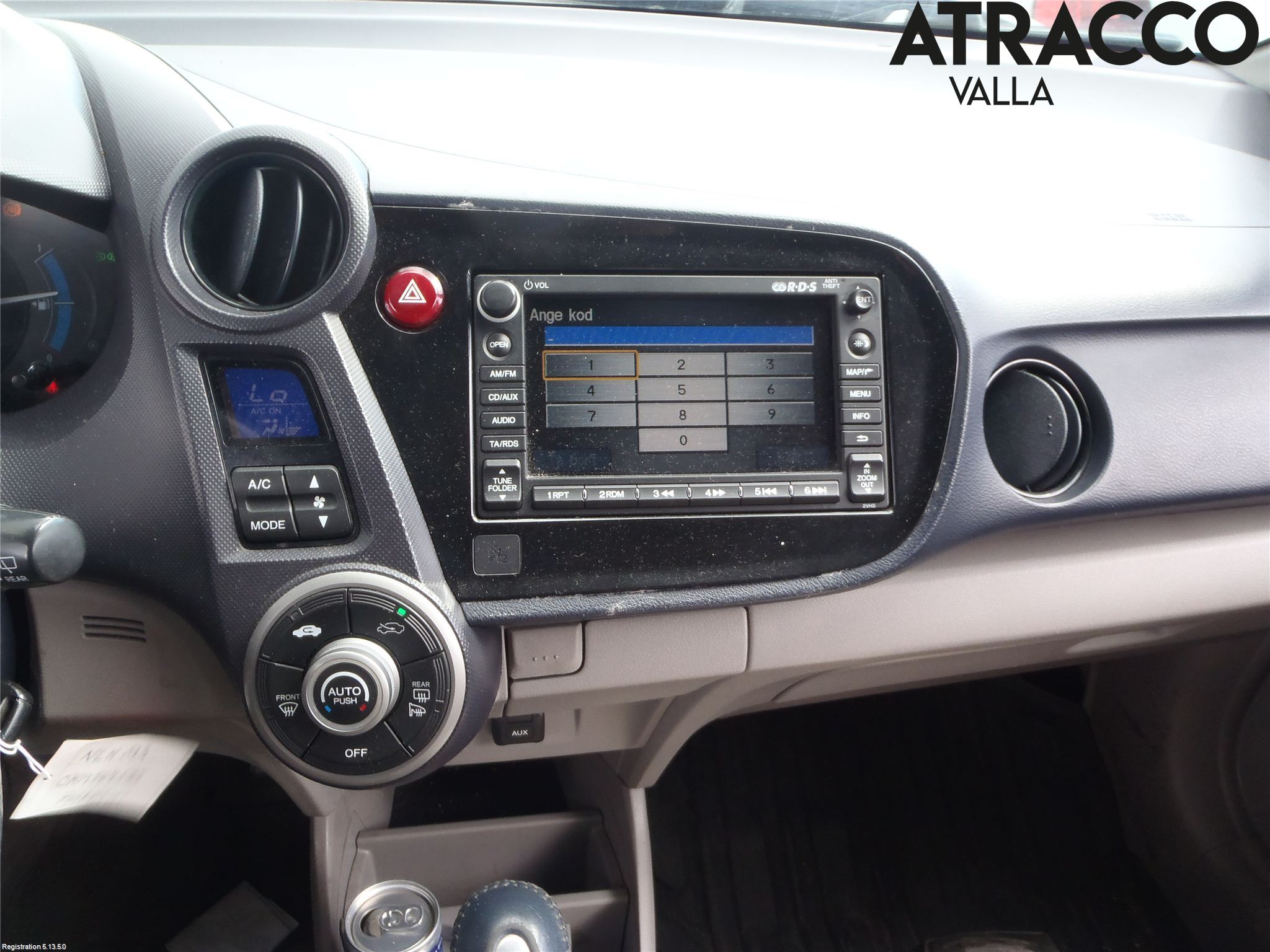 Honda INSIGHT Varme Ac Betjening-Display