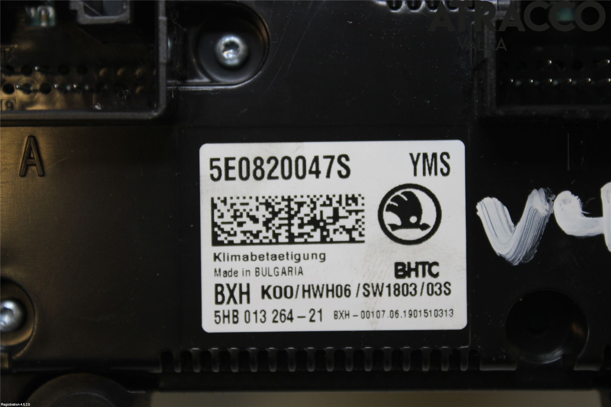 Skoda OCTAVIA (5E) 13-20 Varmeapparat Panel(Regulering)