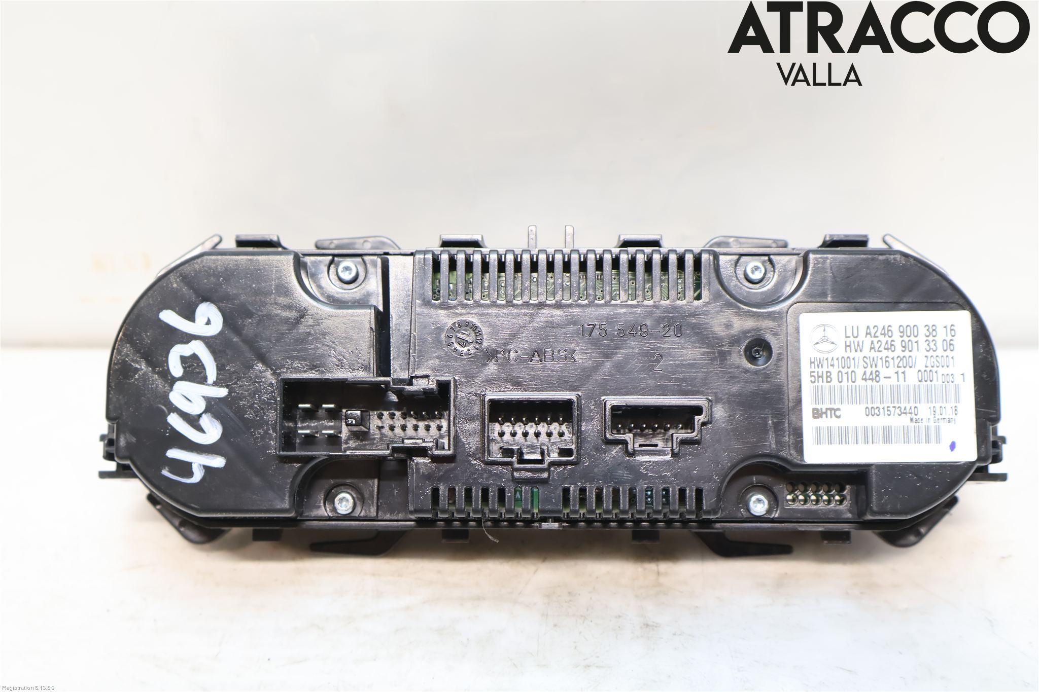 Mercedes-Benz MB CLA-KLASS (C117/X117) 13-19 Varme Ac Betjening-Display