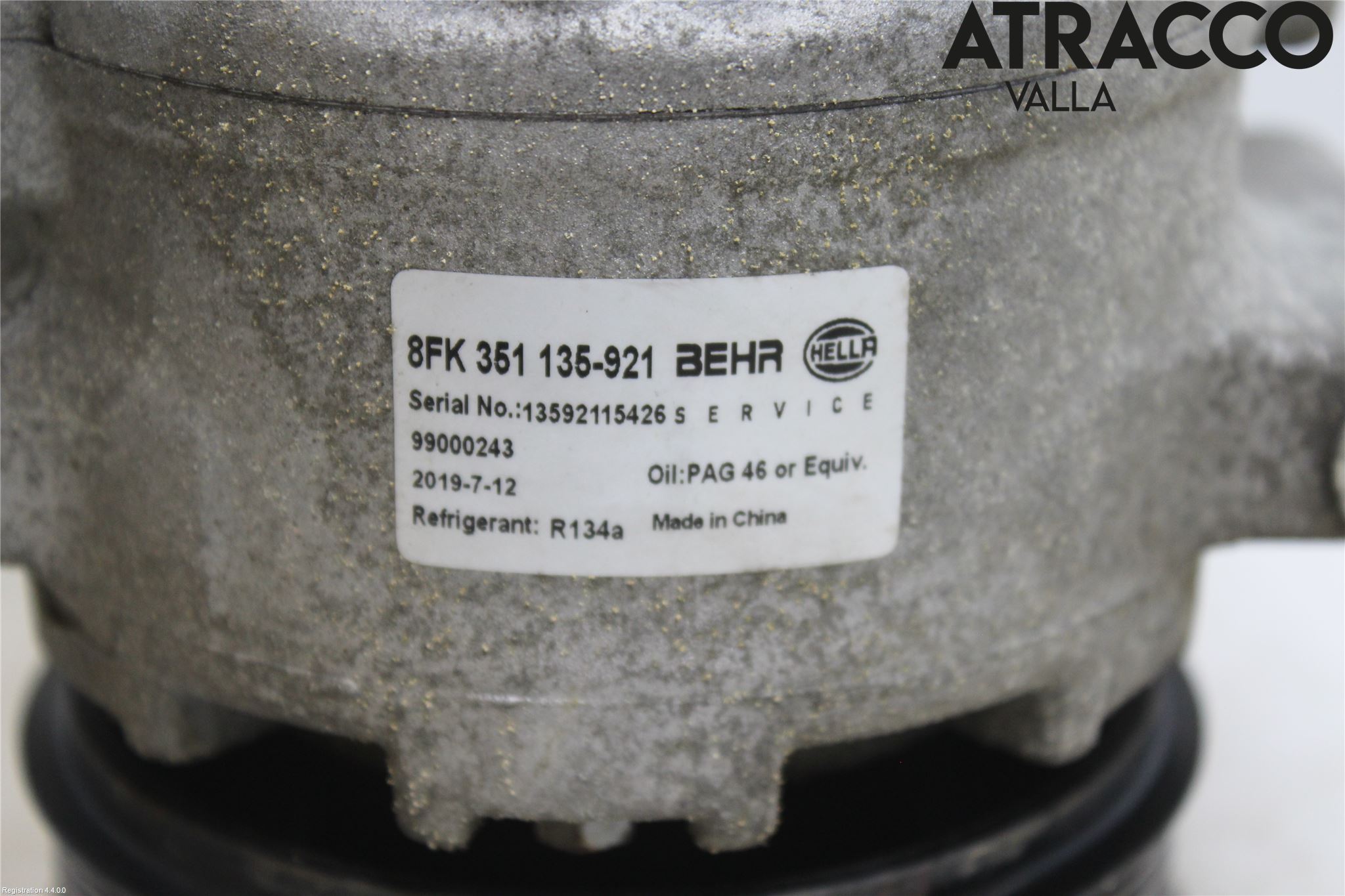 Volkswagen VW PASSAT 11-14 Varme Ac Kompressor