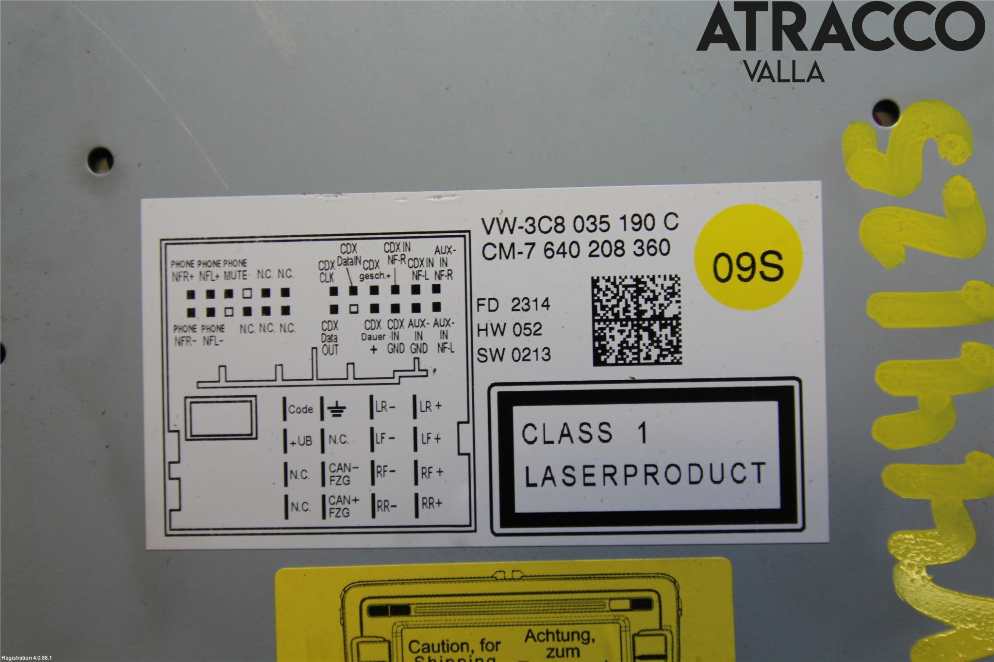 Volkswagen VW PASSAT CC 08-16 Stereo Radio Med Cd